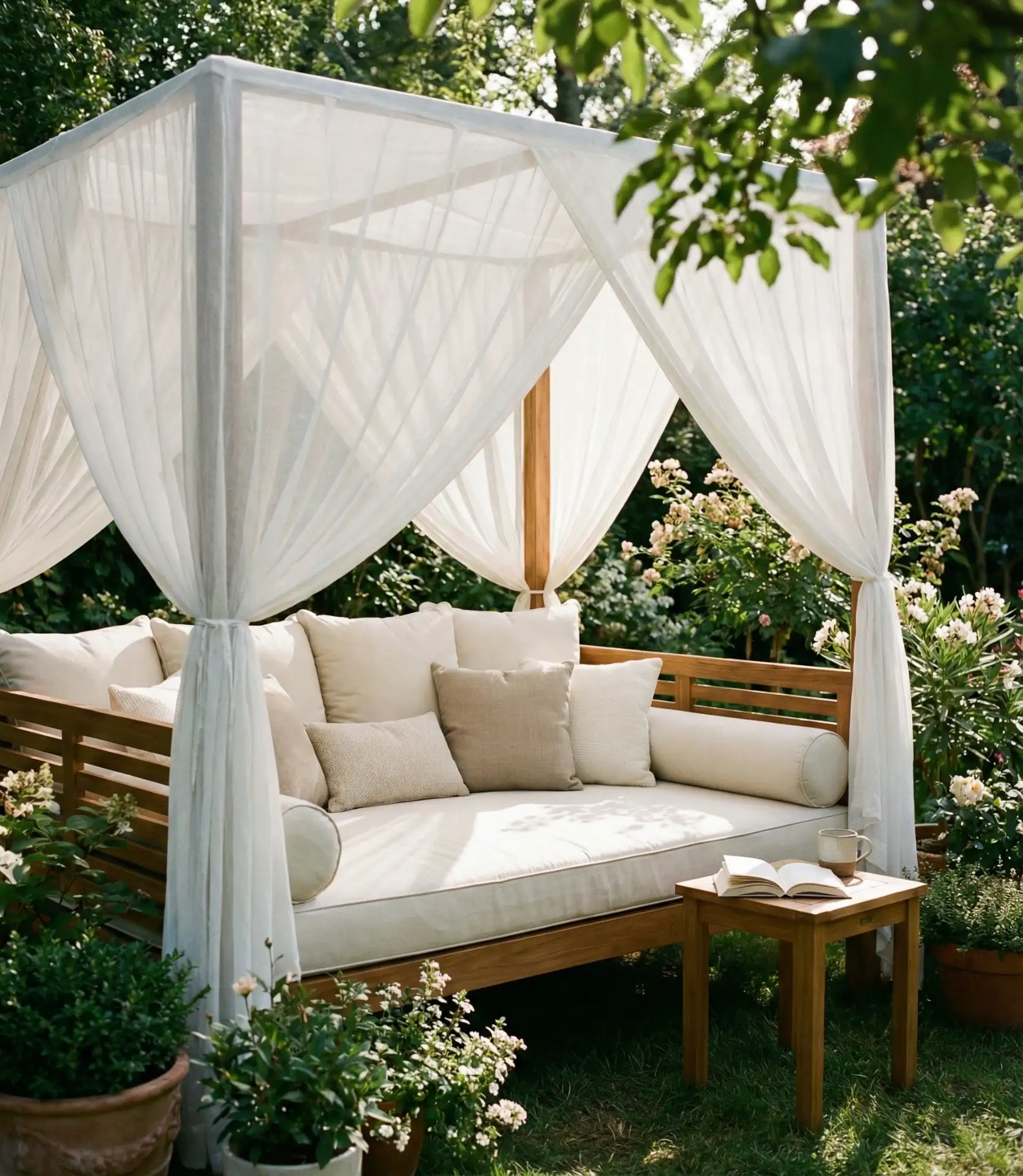 Daybed with Canopy for Afternoon Lounging 2