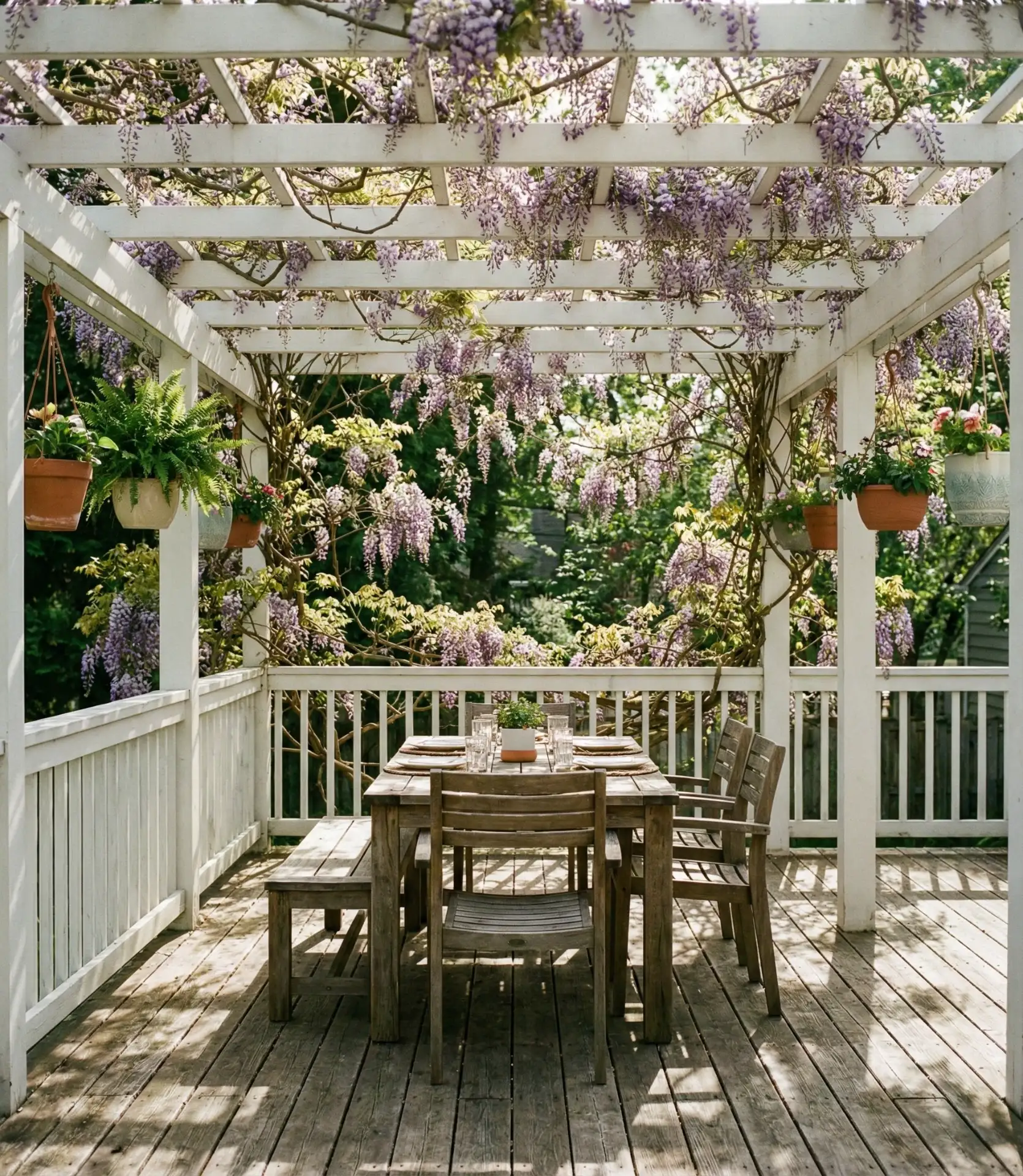 Deck with Pergola Shade Structure 1