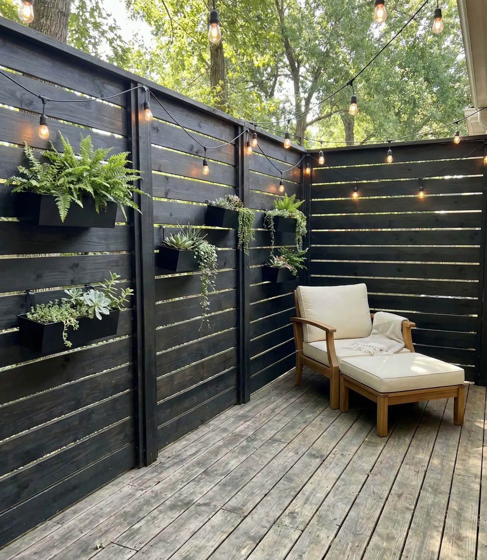 Deck with Privacy Wall 1