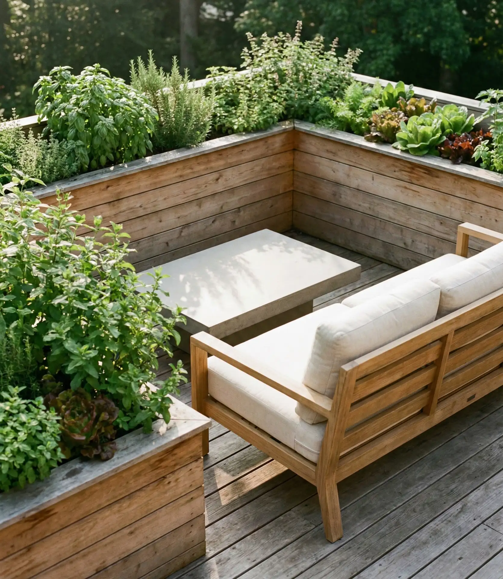 Deck with Raised Planters 2