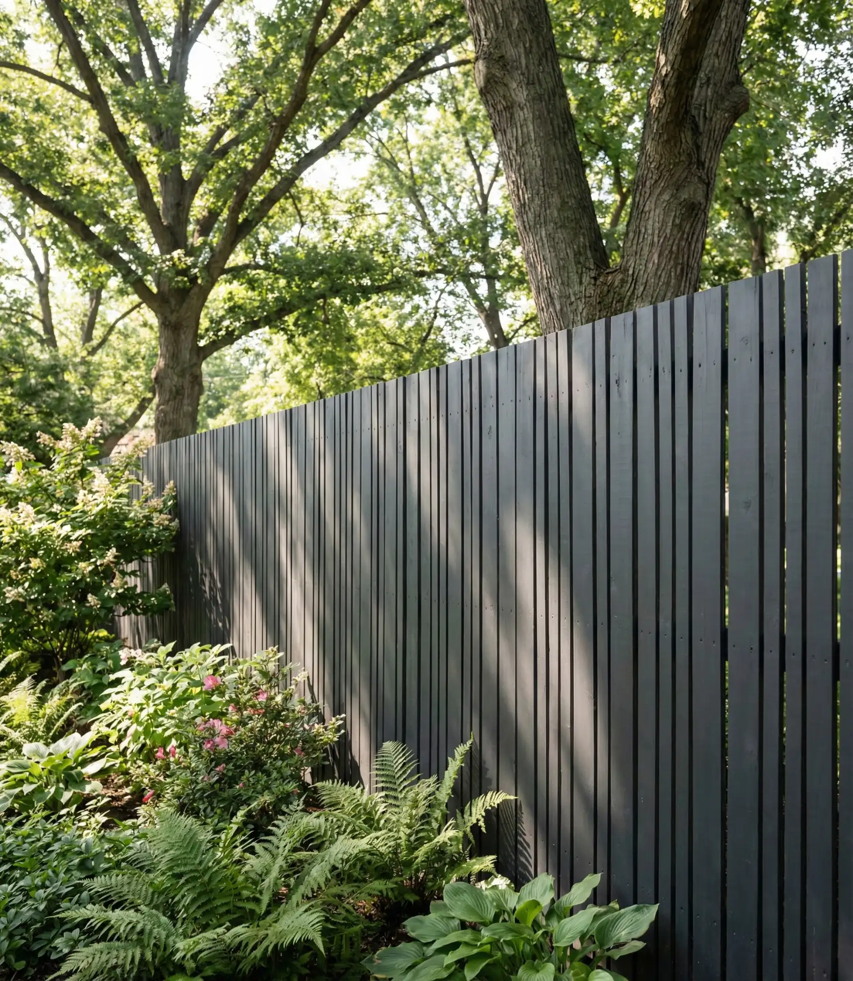 Deer-Resistant Vertical-Slat Fence 2