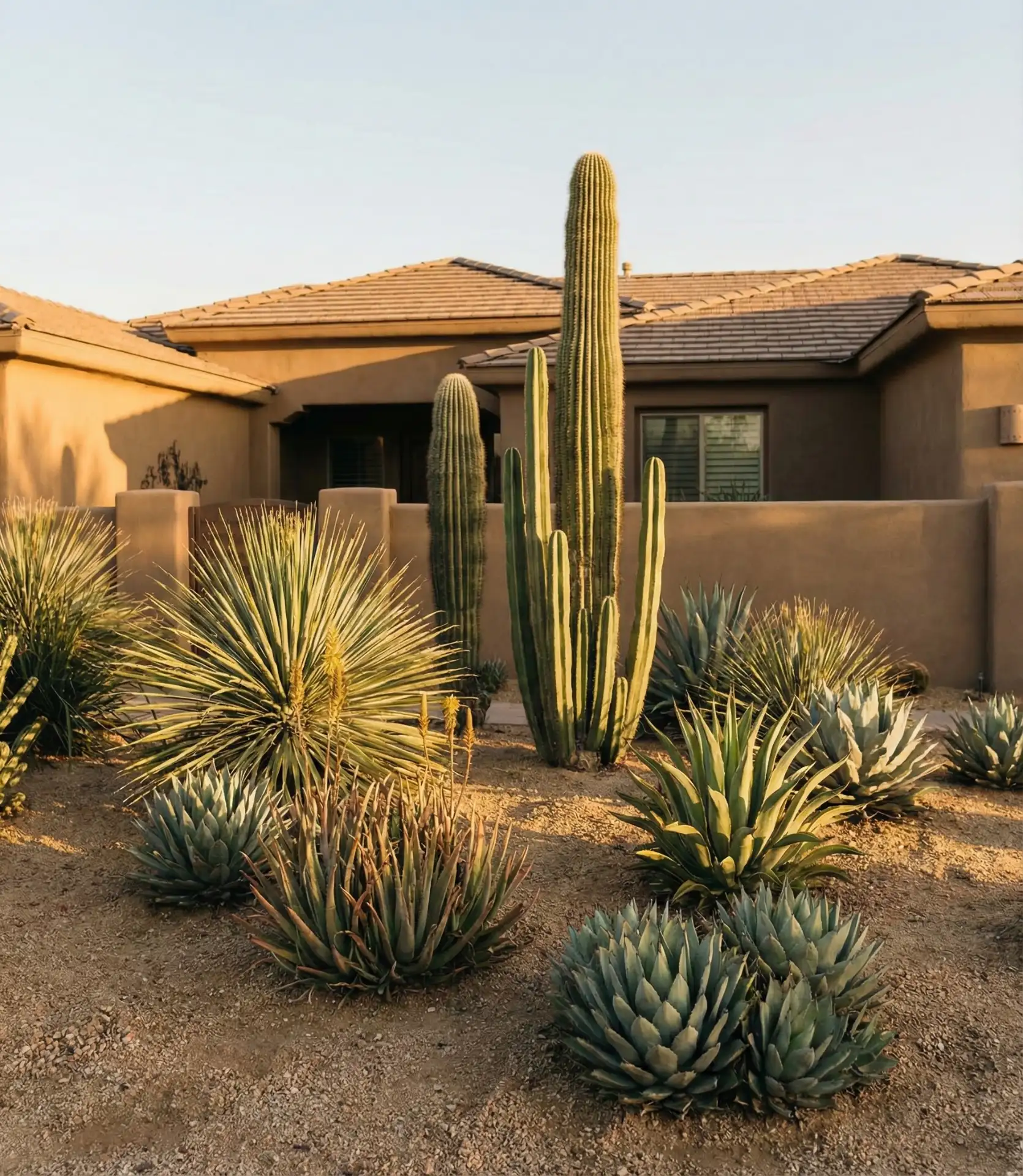 Desert Xeriscape with Succulent Clusters 1