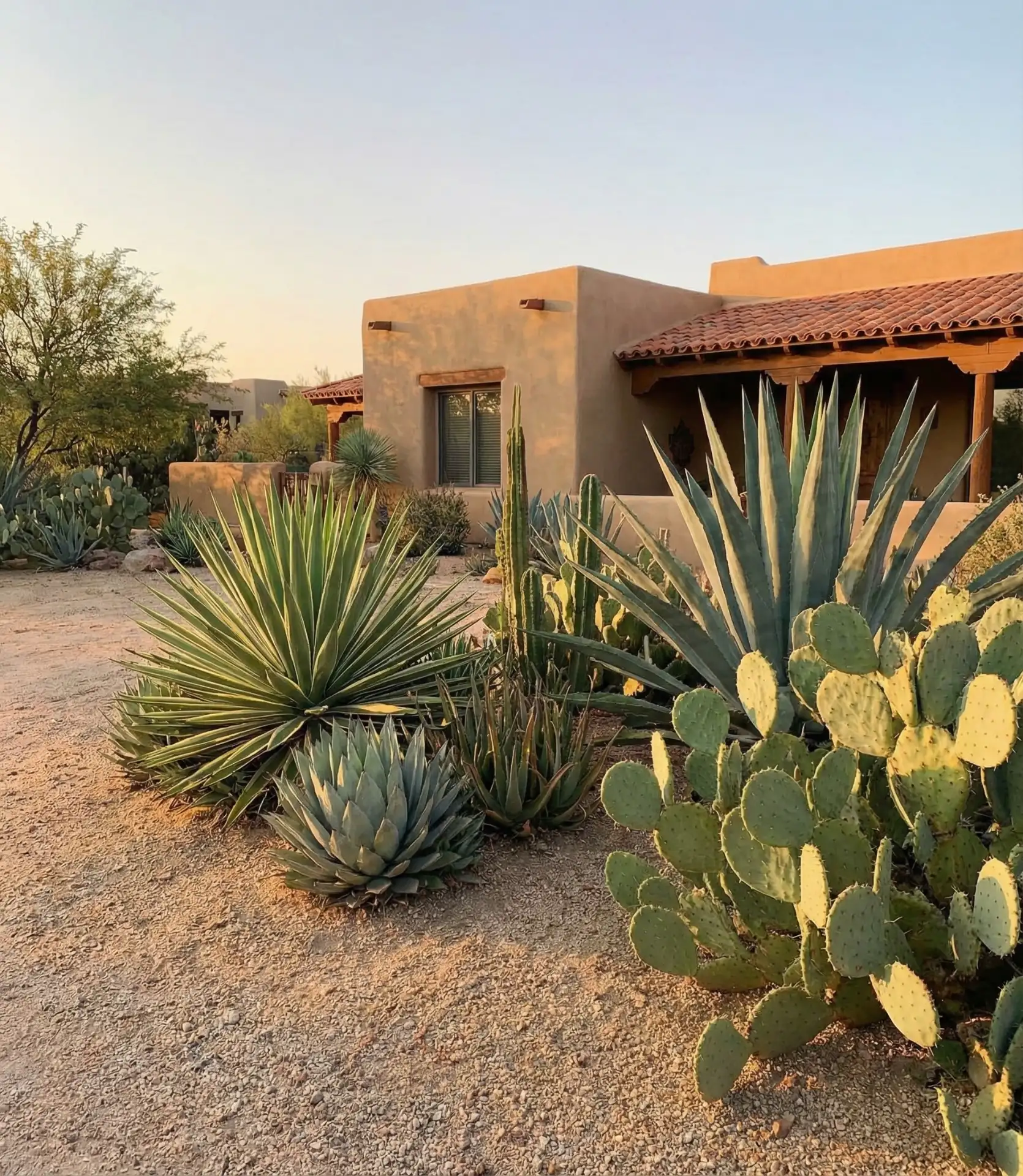 Desert Xeriscape with Succulent Clusters 2