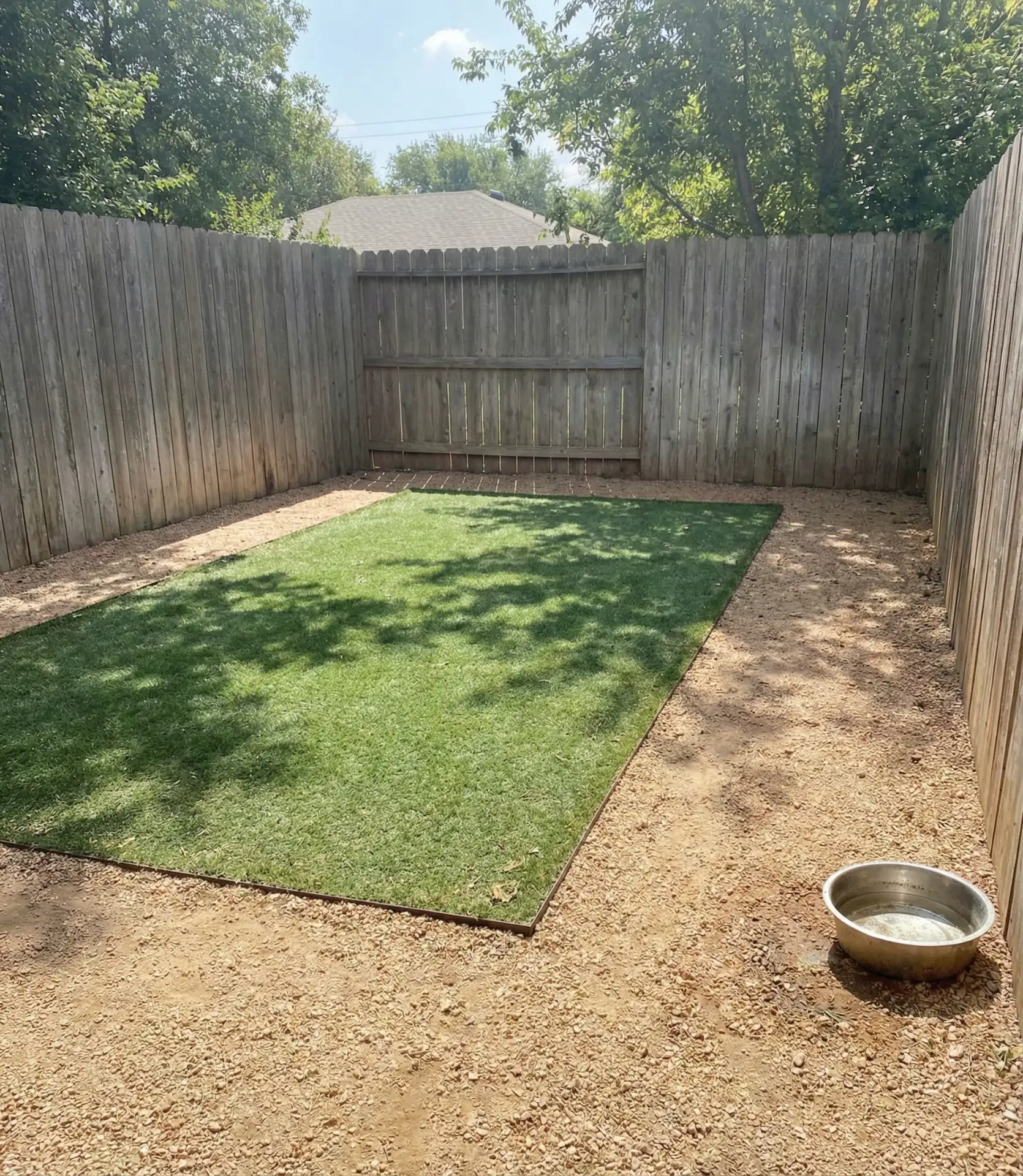 Dog-Friendly Turf and Gravel Run 1