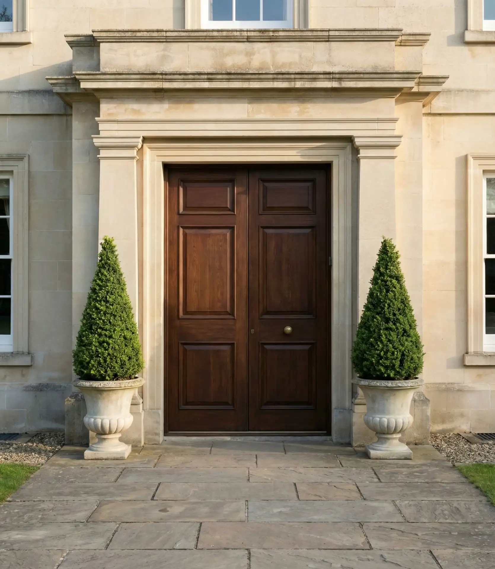Double Door Symmetry with Matching Topiaries 2