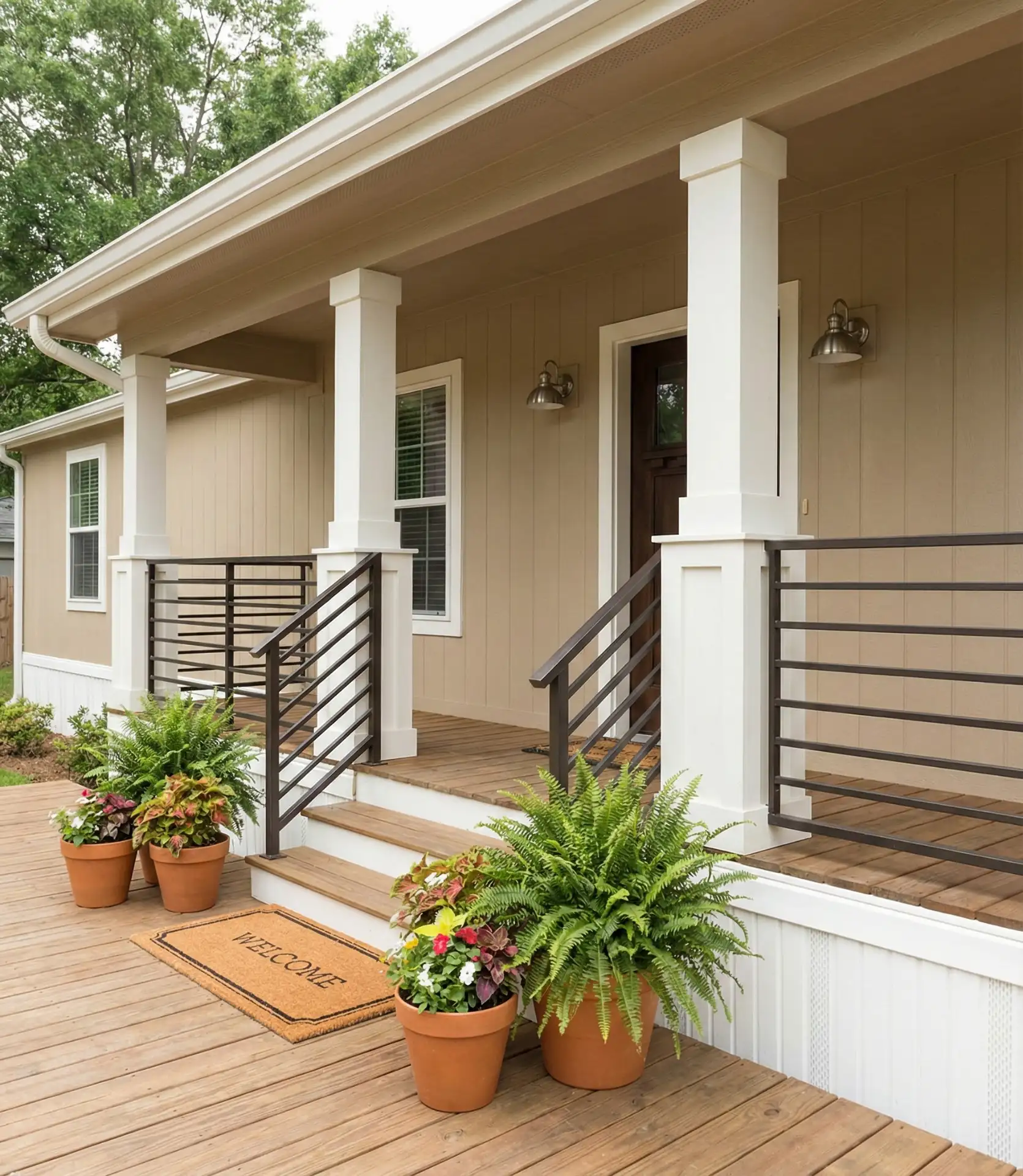 Double Wide Mobile Home Grand Entrances 1