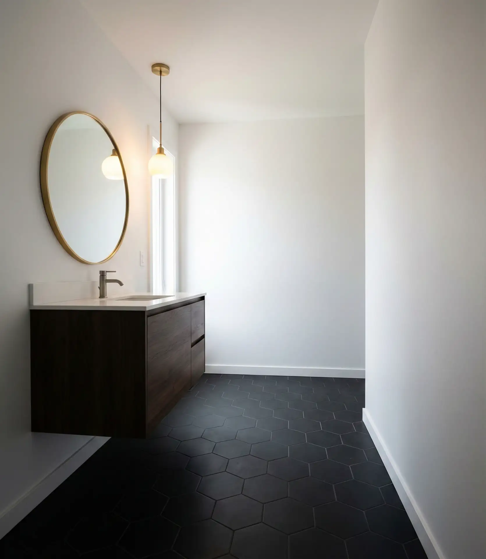 Dramatic Black Hexagon Tile 2