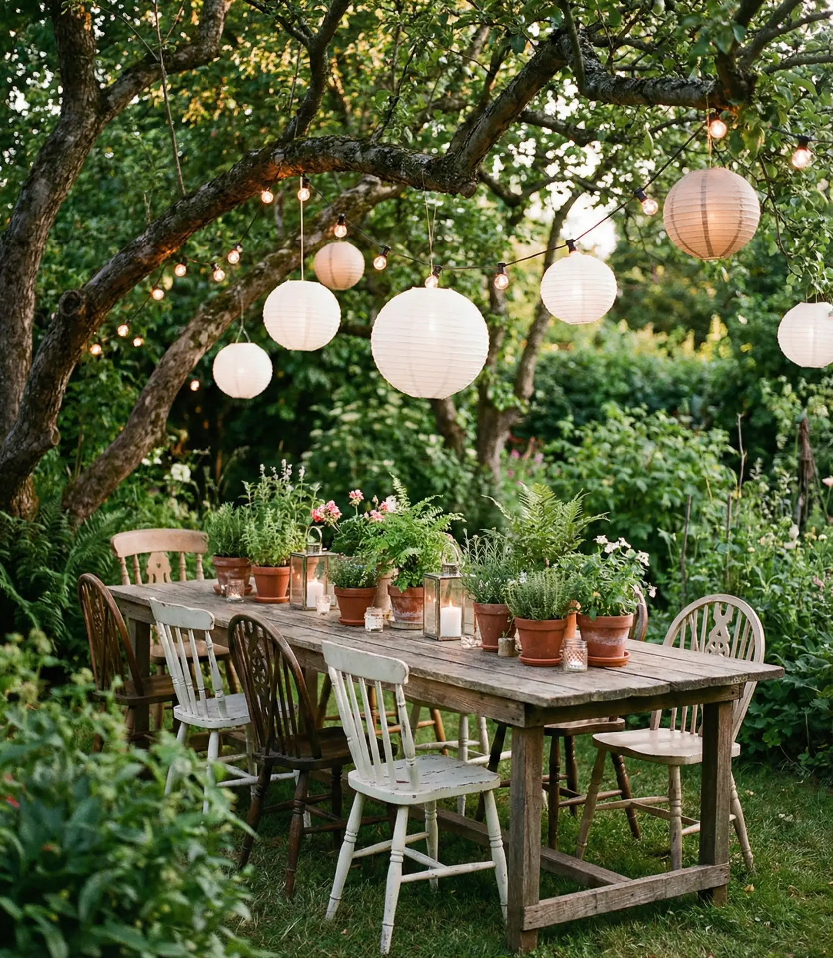 Dramatic Garden Party Setting 2