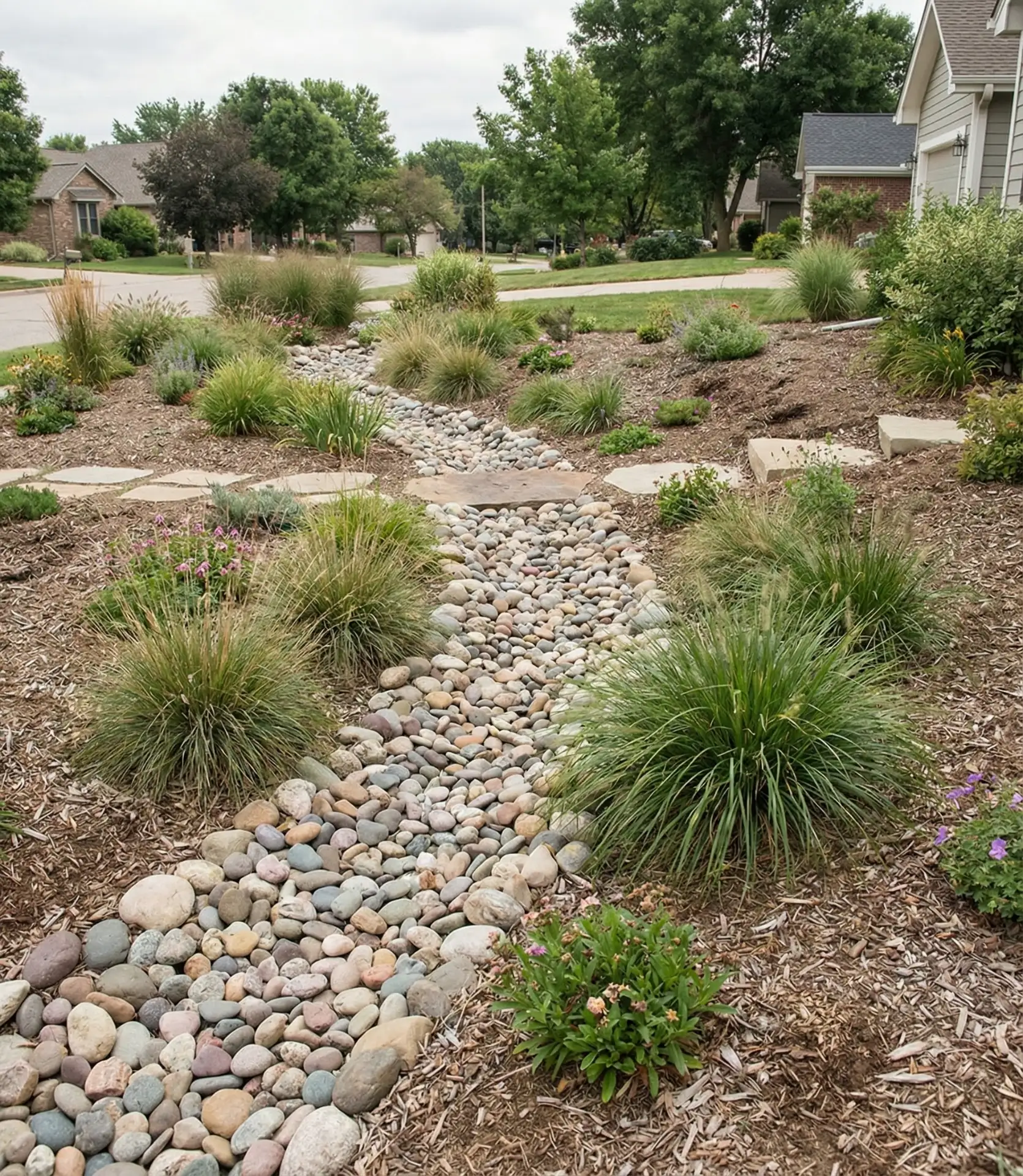 Dry Creek Bed Drainage Feature 1