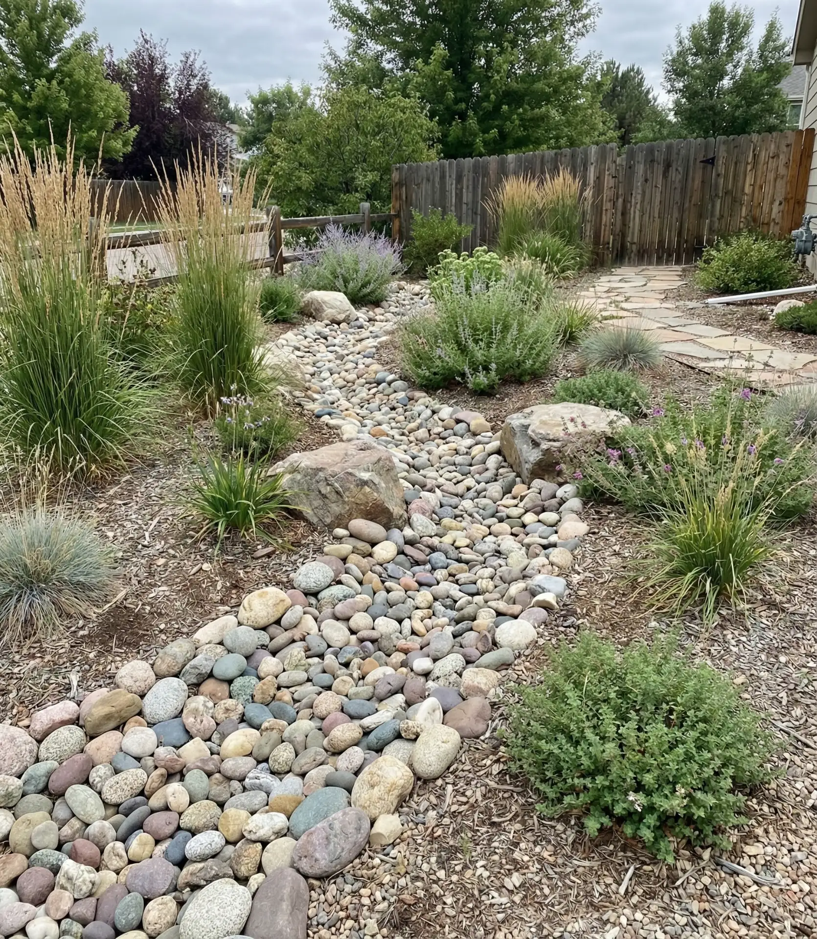 Dry Creek Bed Drainage Feature 2
