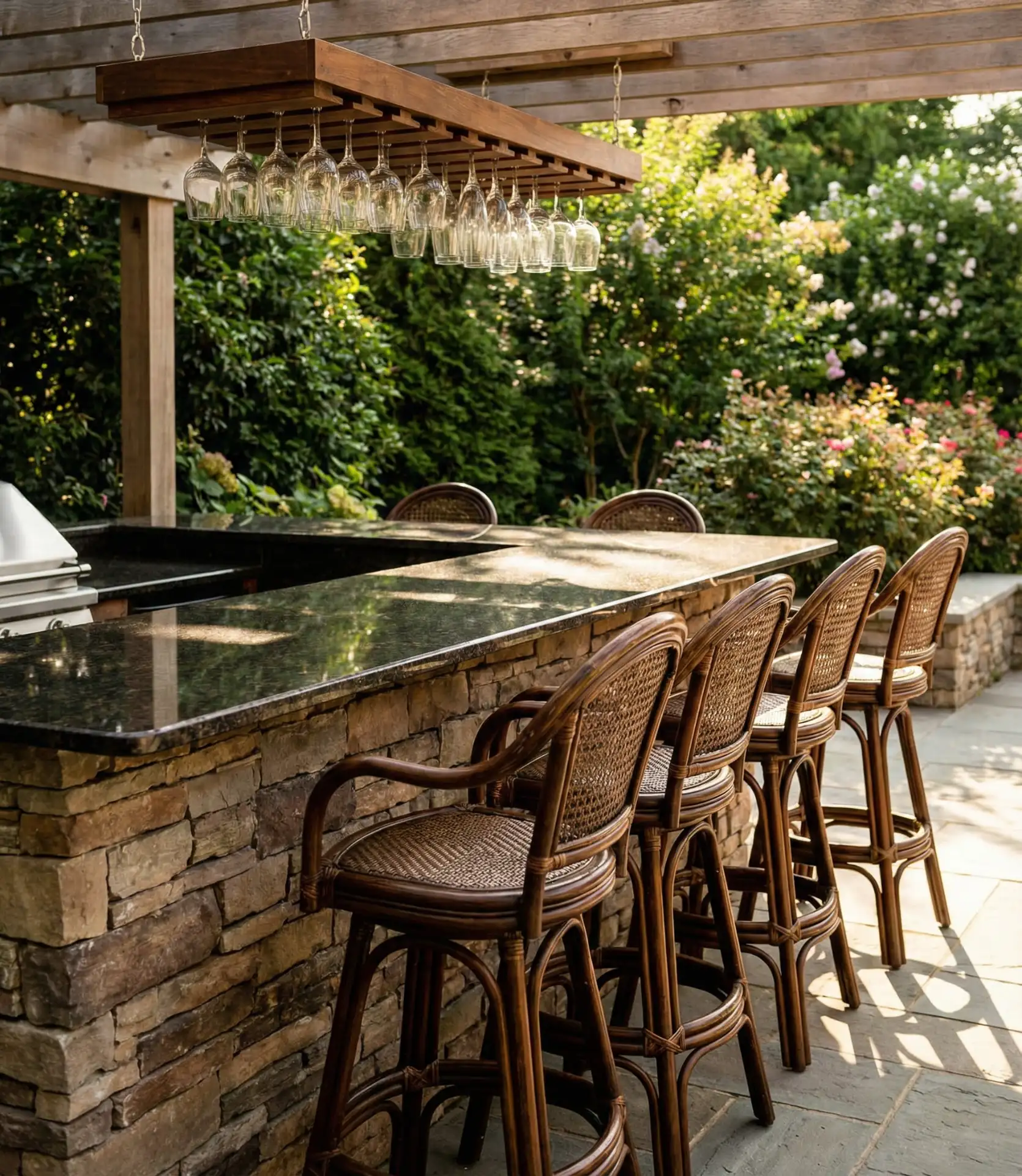 Elegant Stone Countertop Bar 2