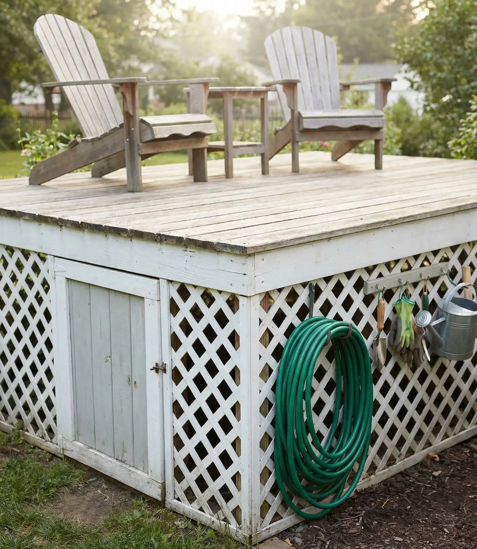 Elevated Deck with Underside Storage 1
