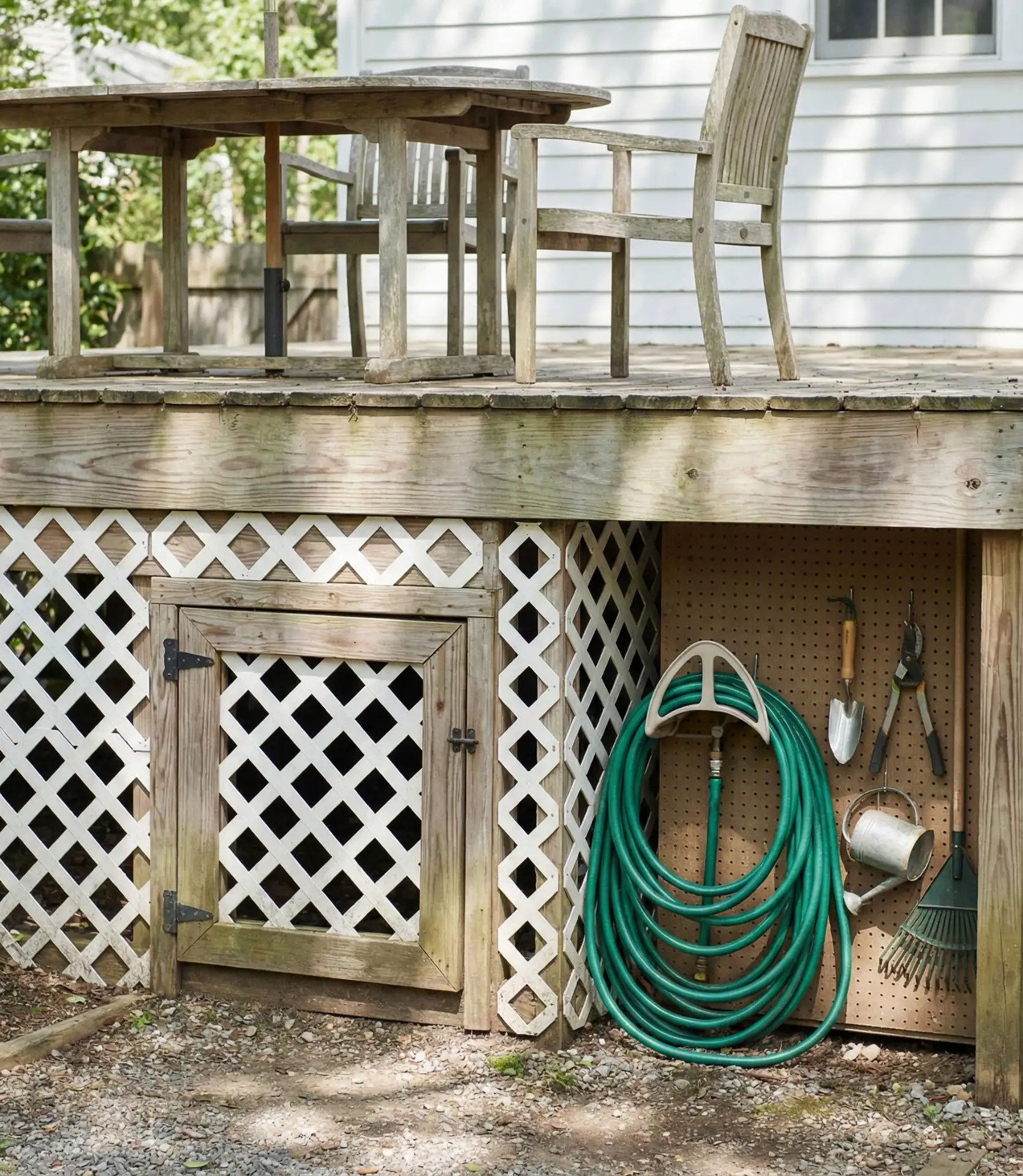 Elevated Deck with Underside Storage 2