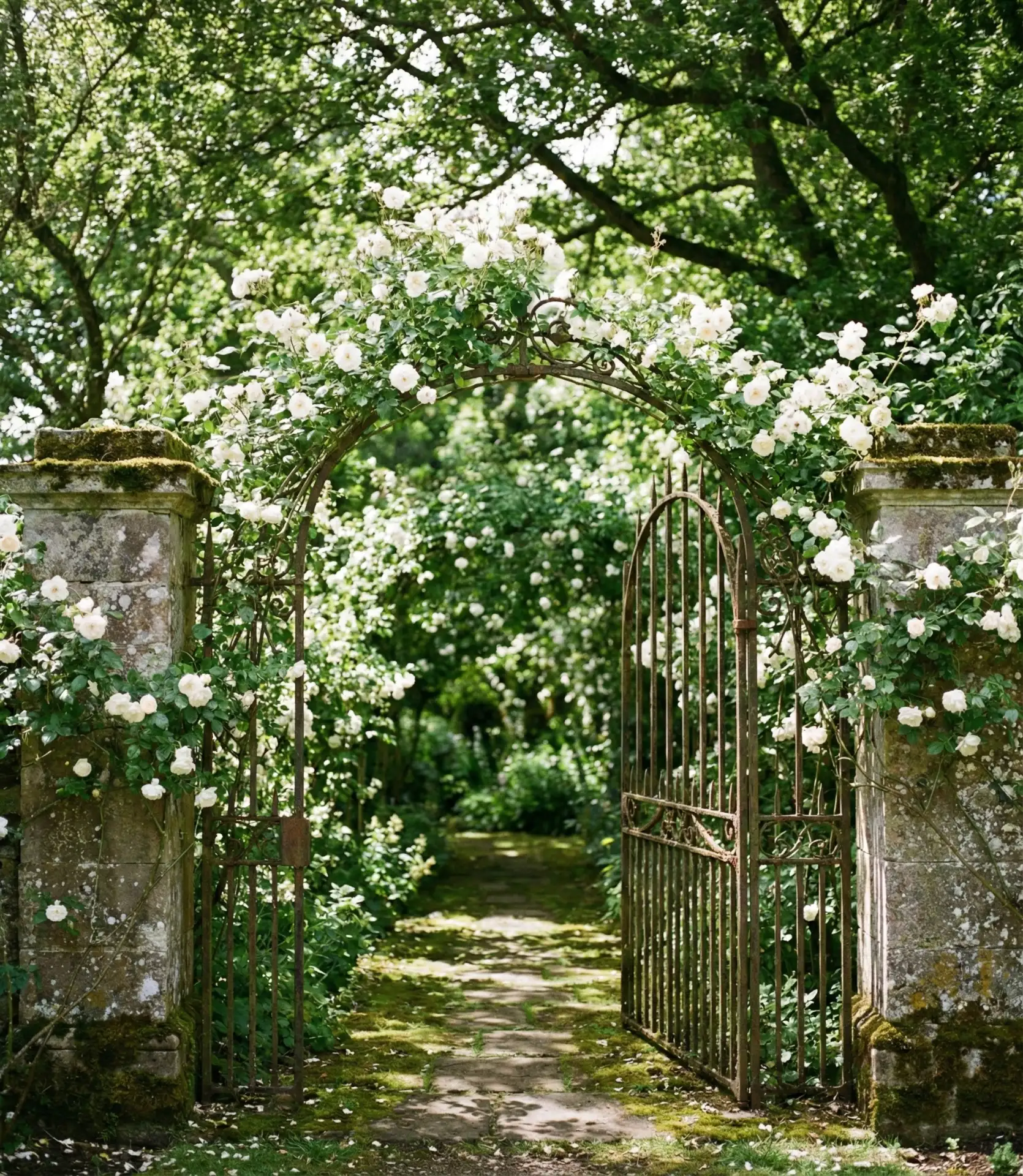 Enchanted Garden Entrance with Vintage Gate 2