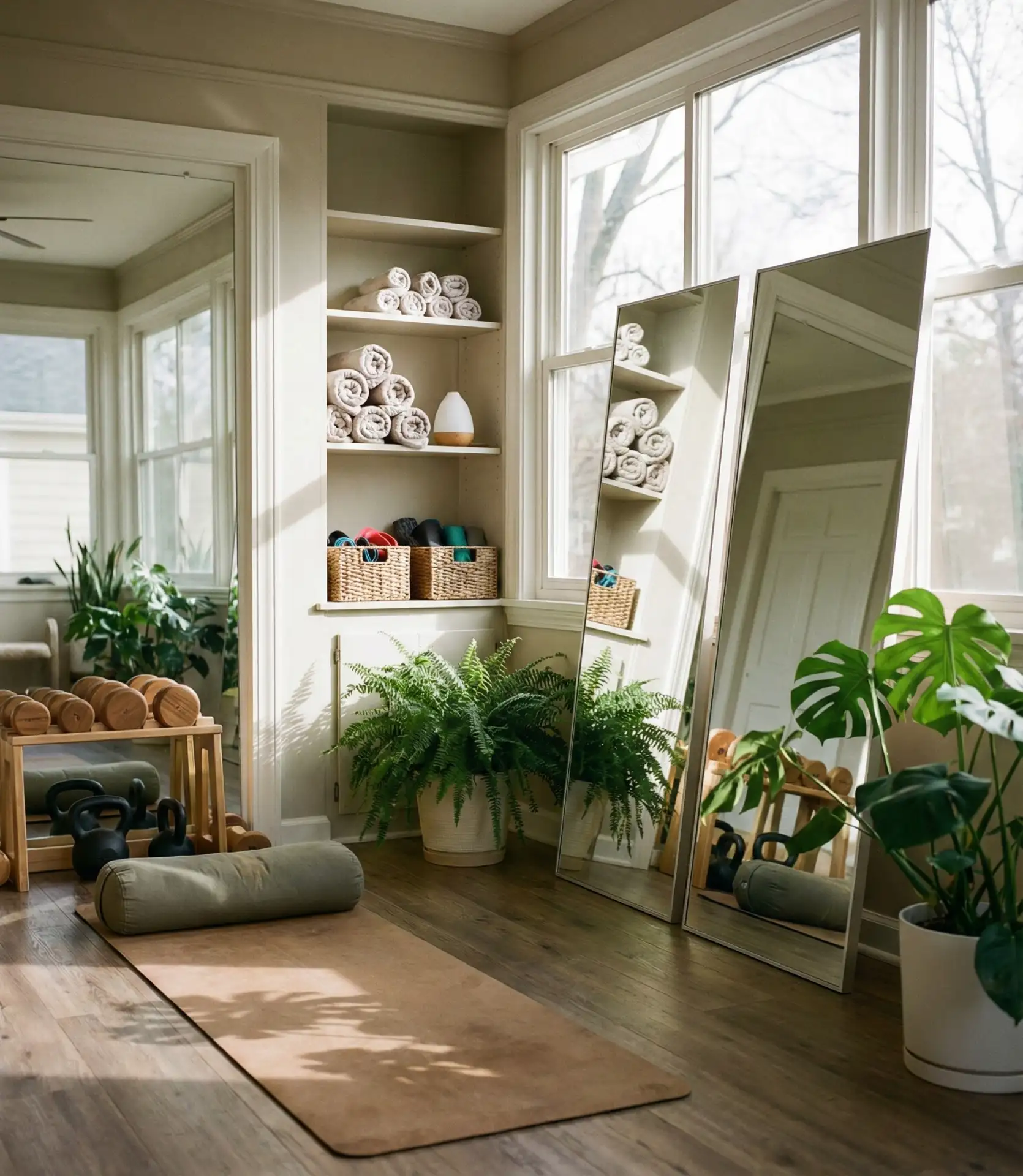 Enclosed Porch Fitness and Wellness Zones 1