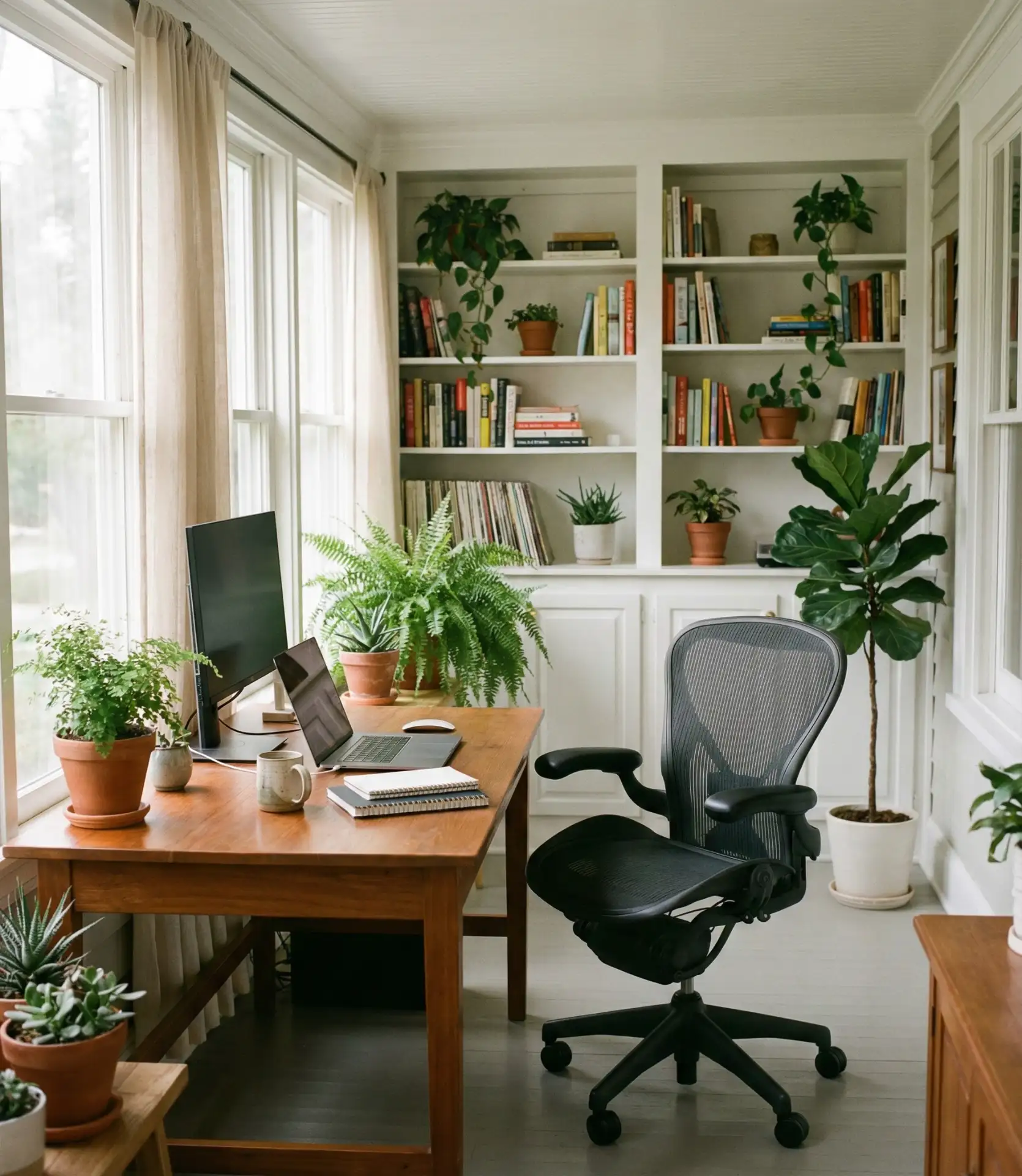 Enclosed Porch Home Office Conversions 2