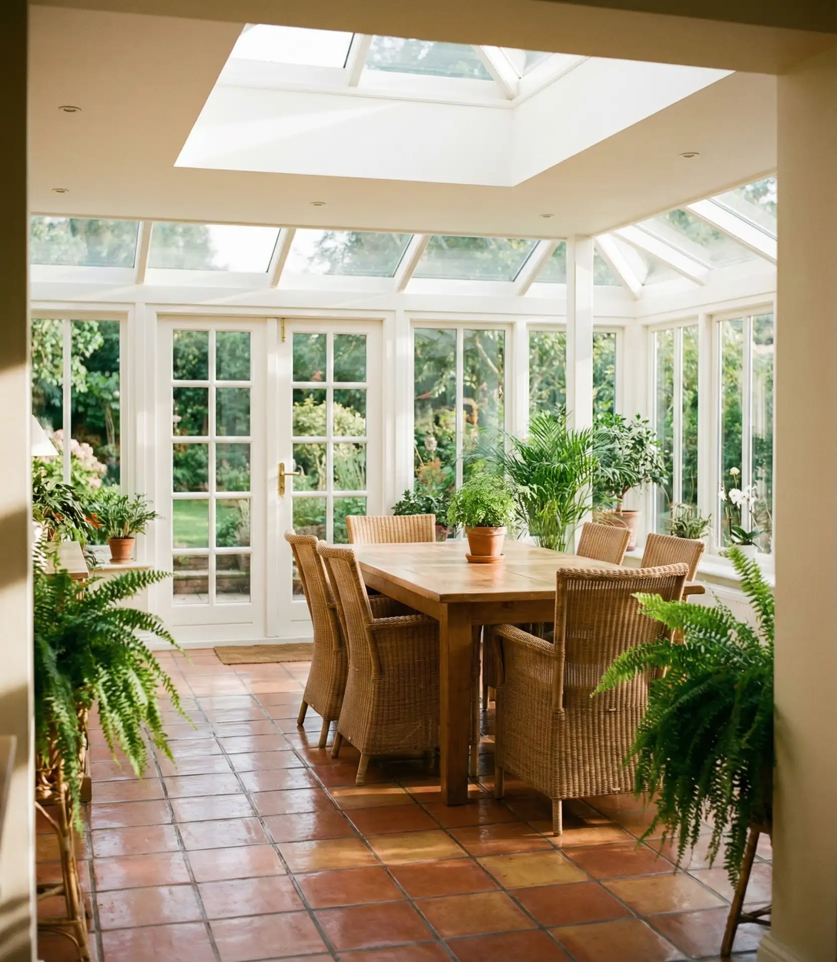Enclosed Sunroom Dining Extension 1