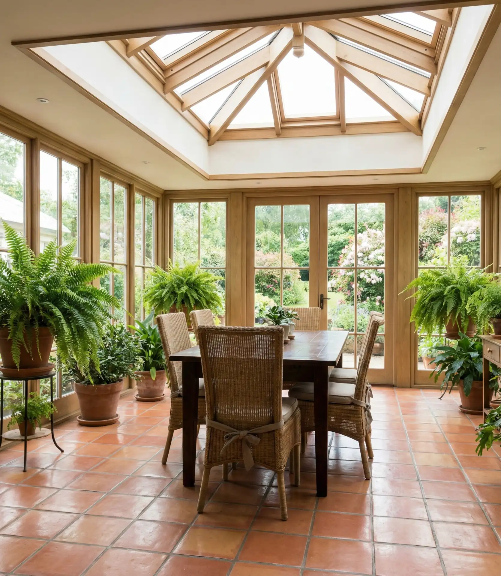 Enclosed Sunroom Dining Extension 2
