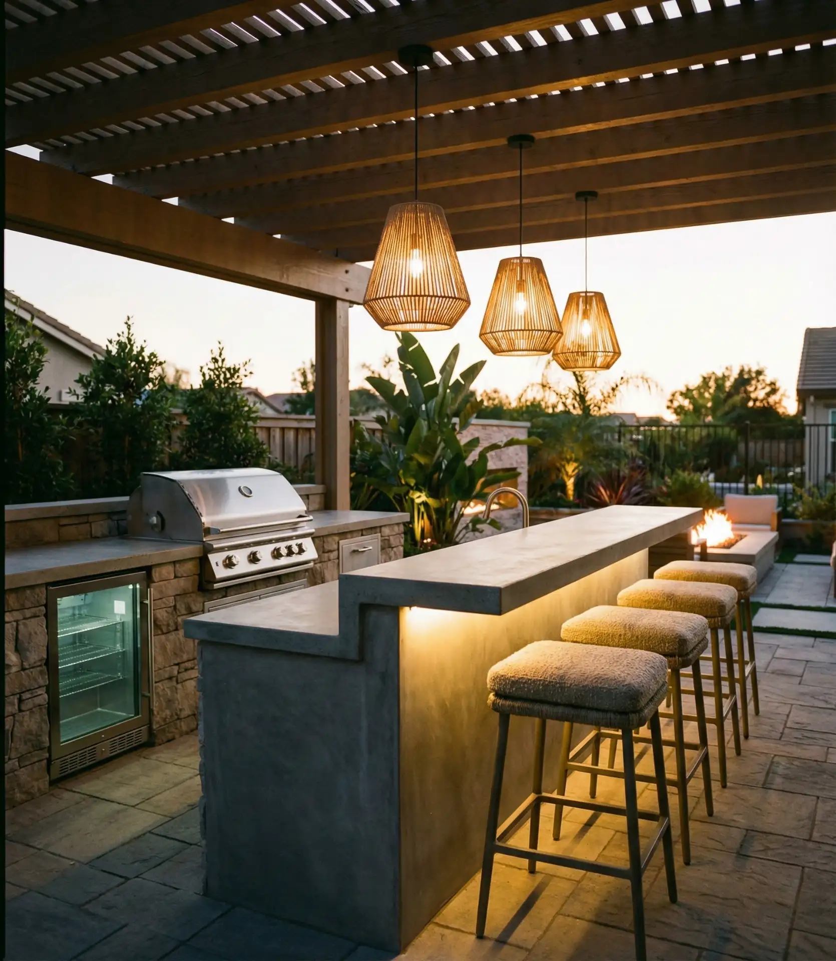 Entertainment-Focused Bar Kitchen 1