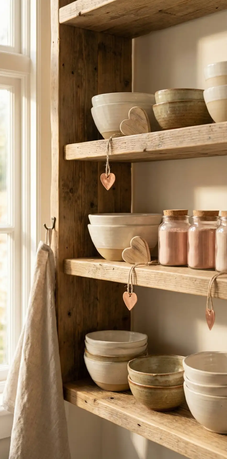 Farmhouse Kitchen Shelf Sweethearts 2