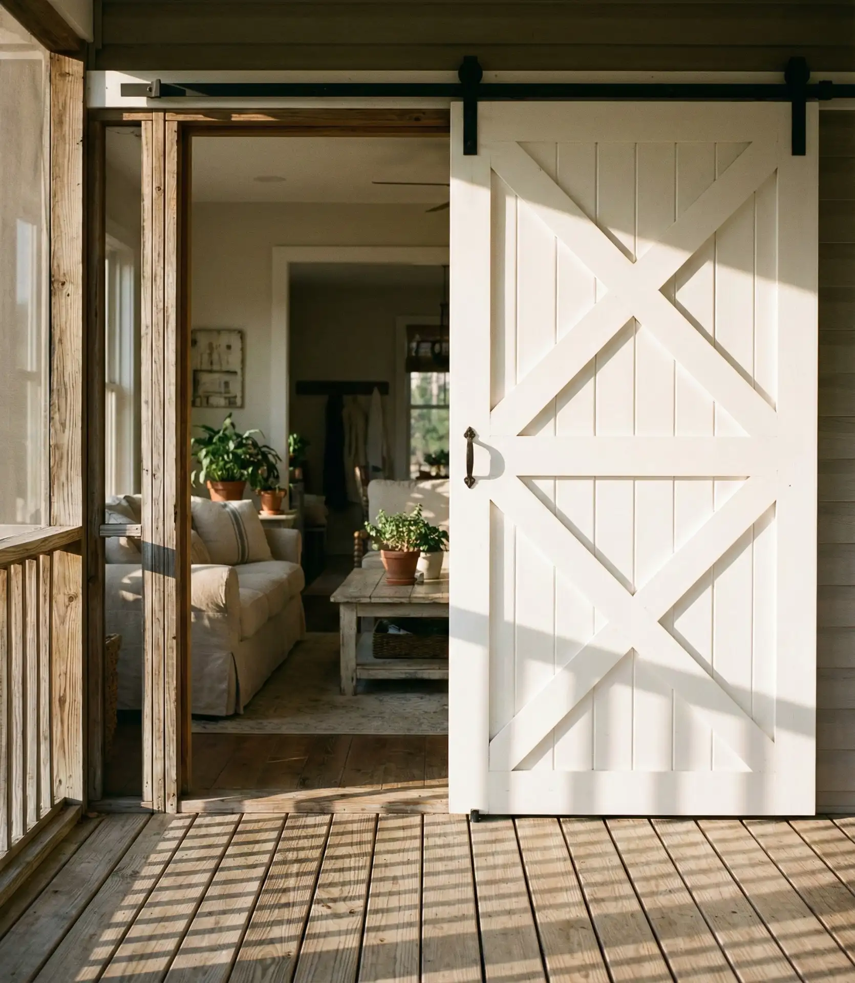 Farmhouse Sliding Barn Door Entry 1