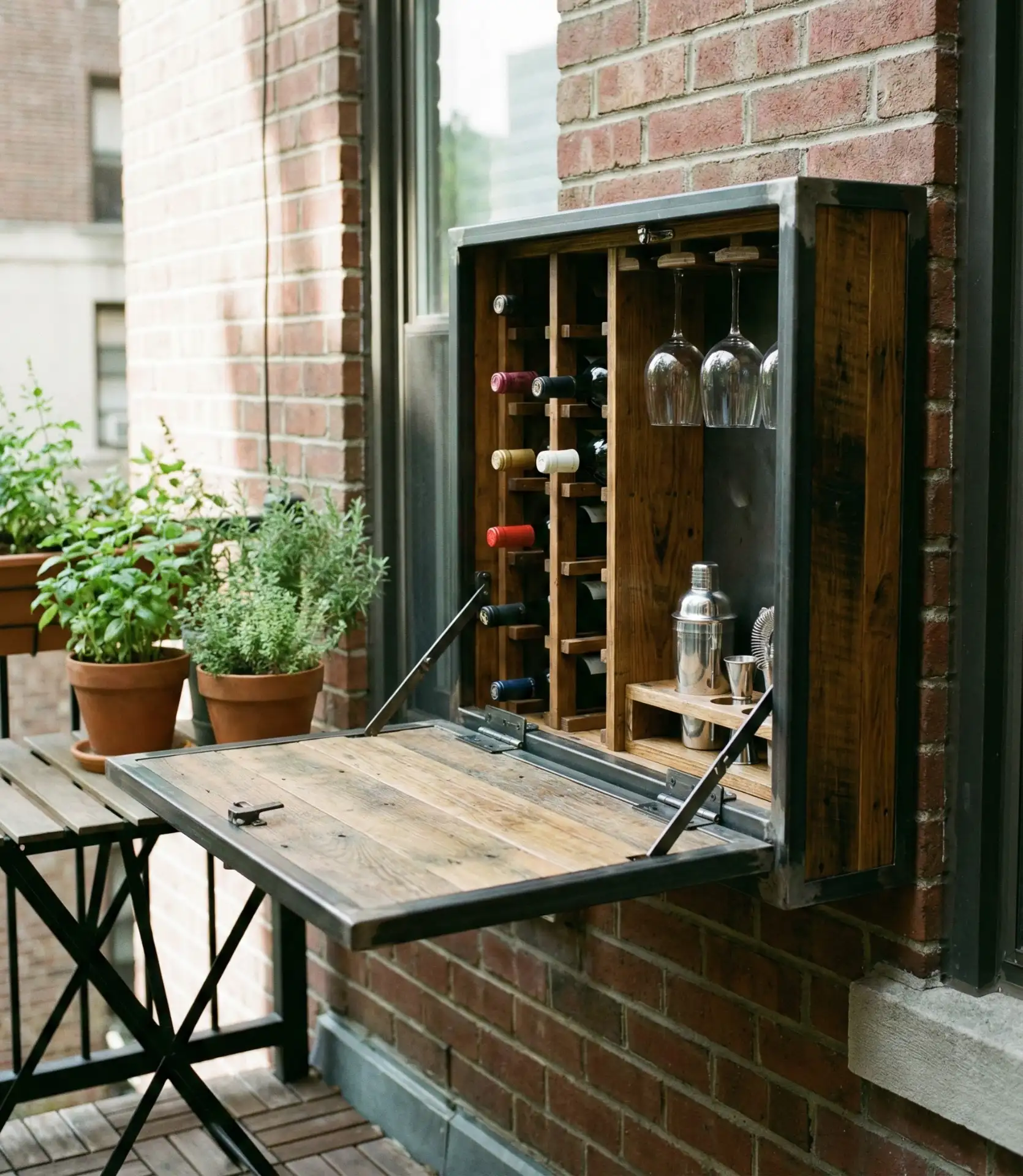 Folding Murphy-Style Compact Bar 1