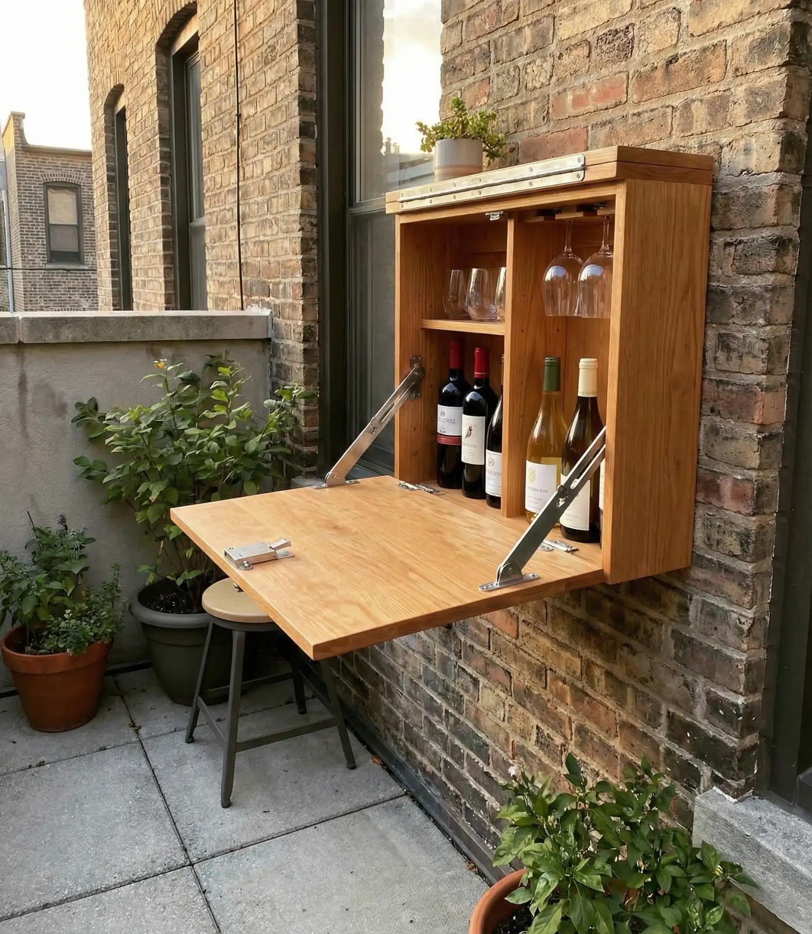 Folding Murphy-Style Compact Bar 2