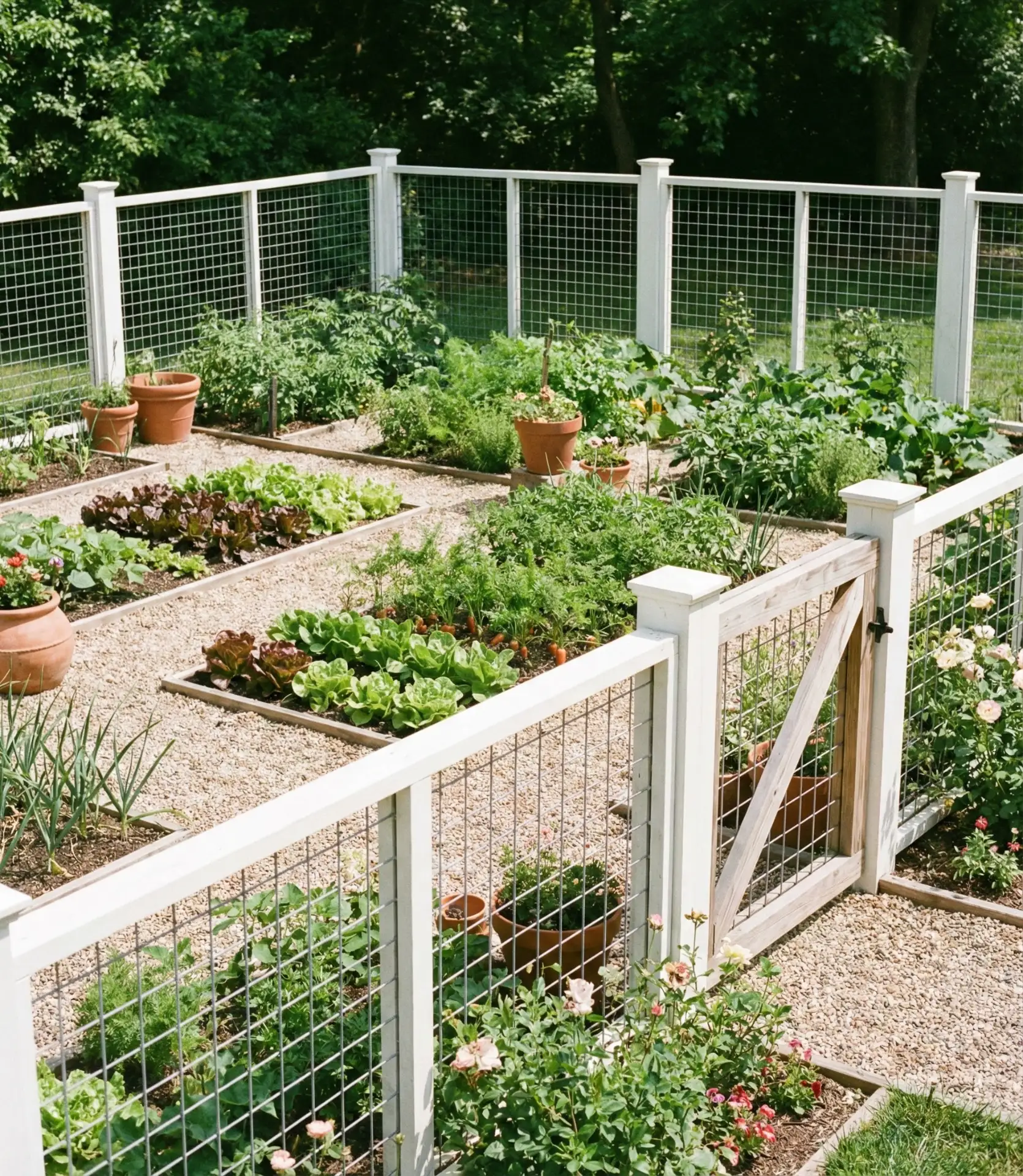 Formal Box-Frame Veggie Garden Fence 2