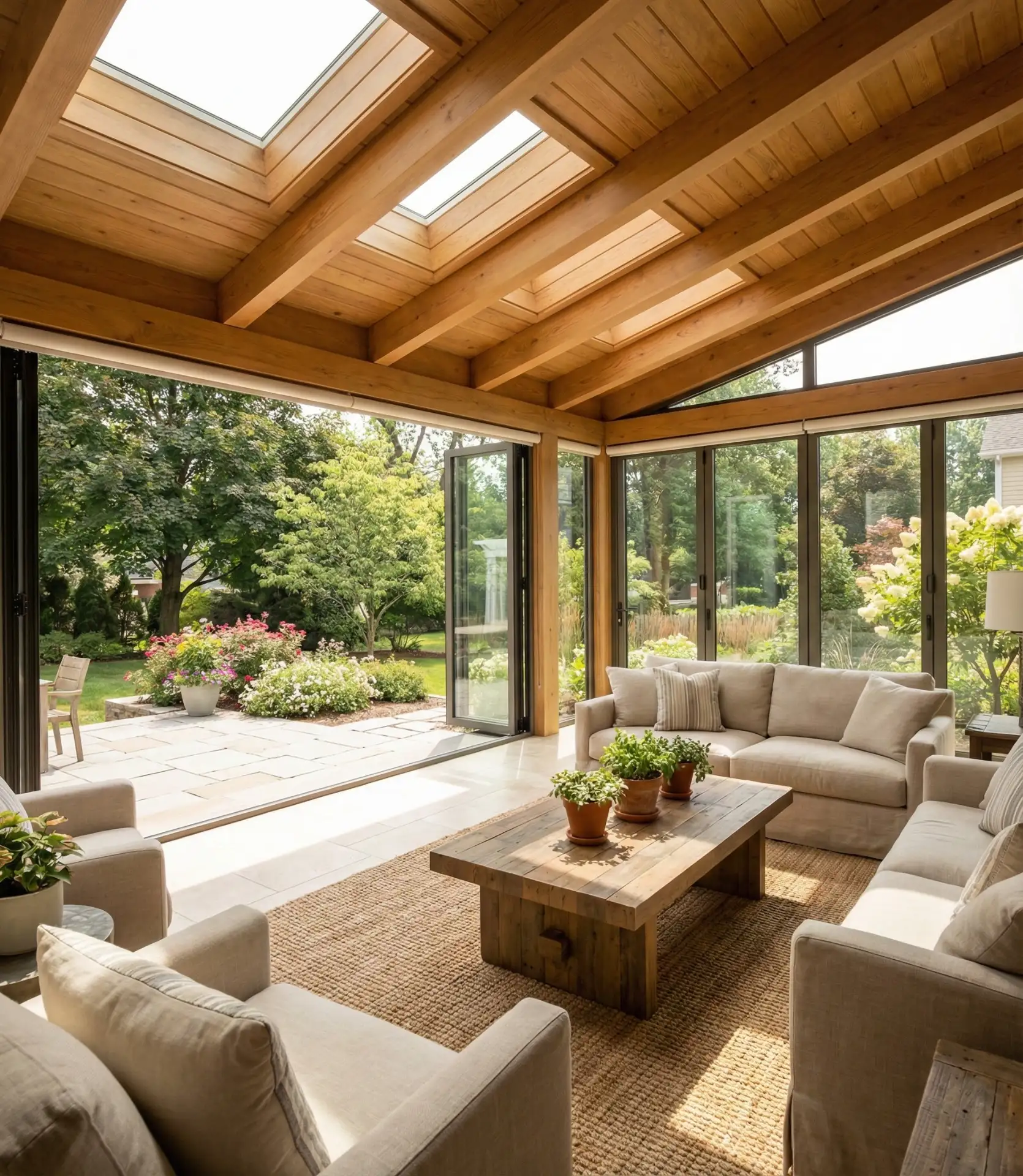 Four-Season Room with Retractable Walls 1