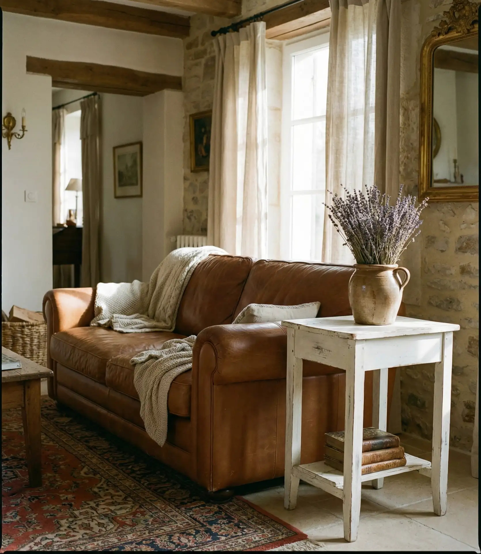 French Country Leather with Vintage Elegance 2