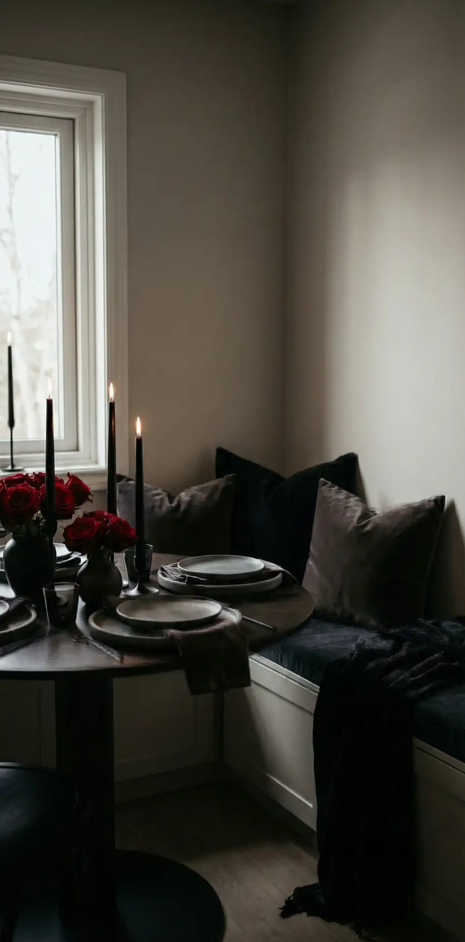 Gothic Valentine Dining Nook Idea 1