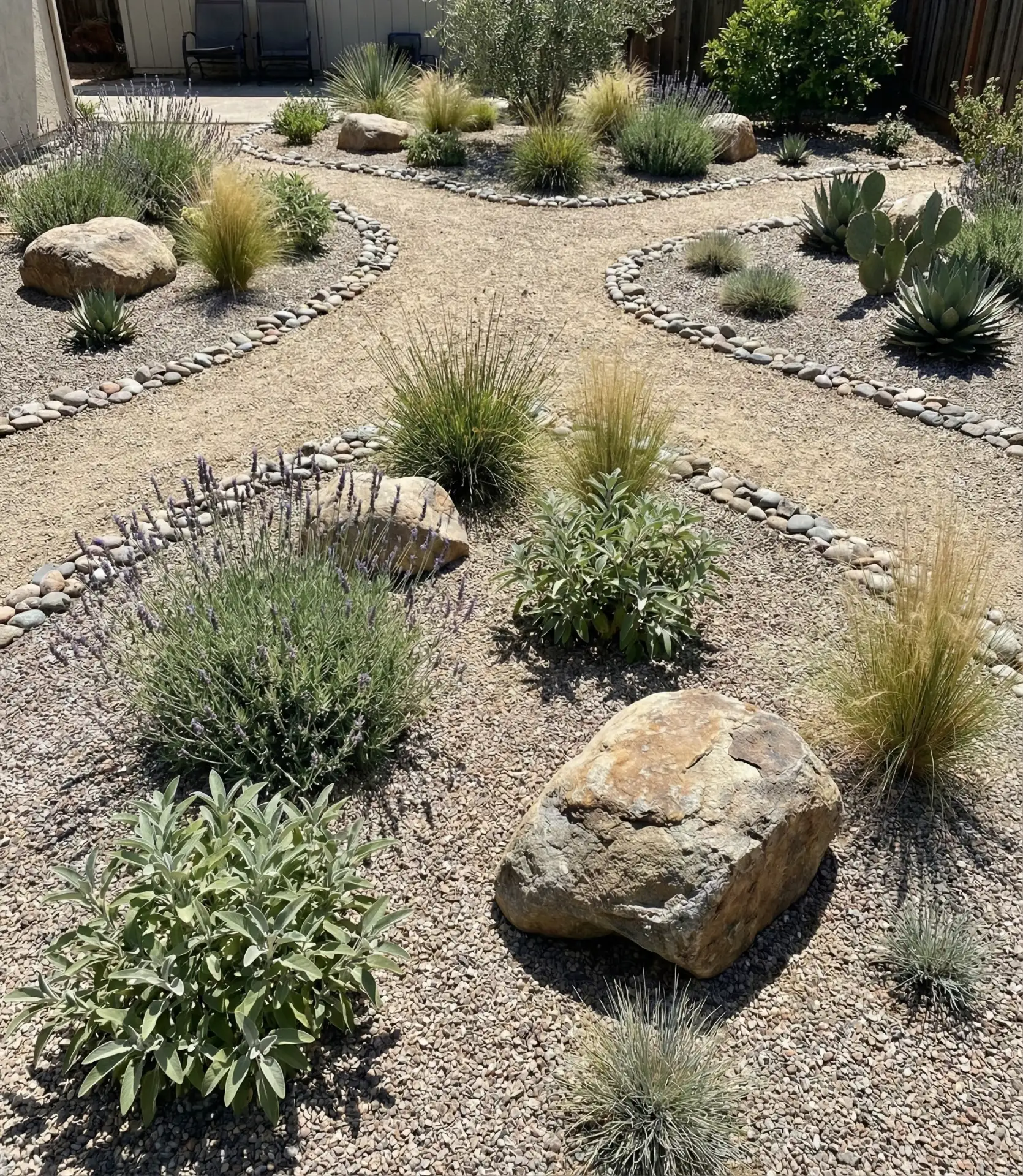 Gravel Garden with Drought-Tolerant Perennials 2