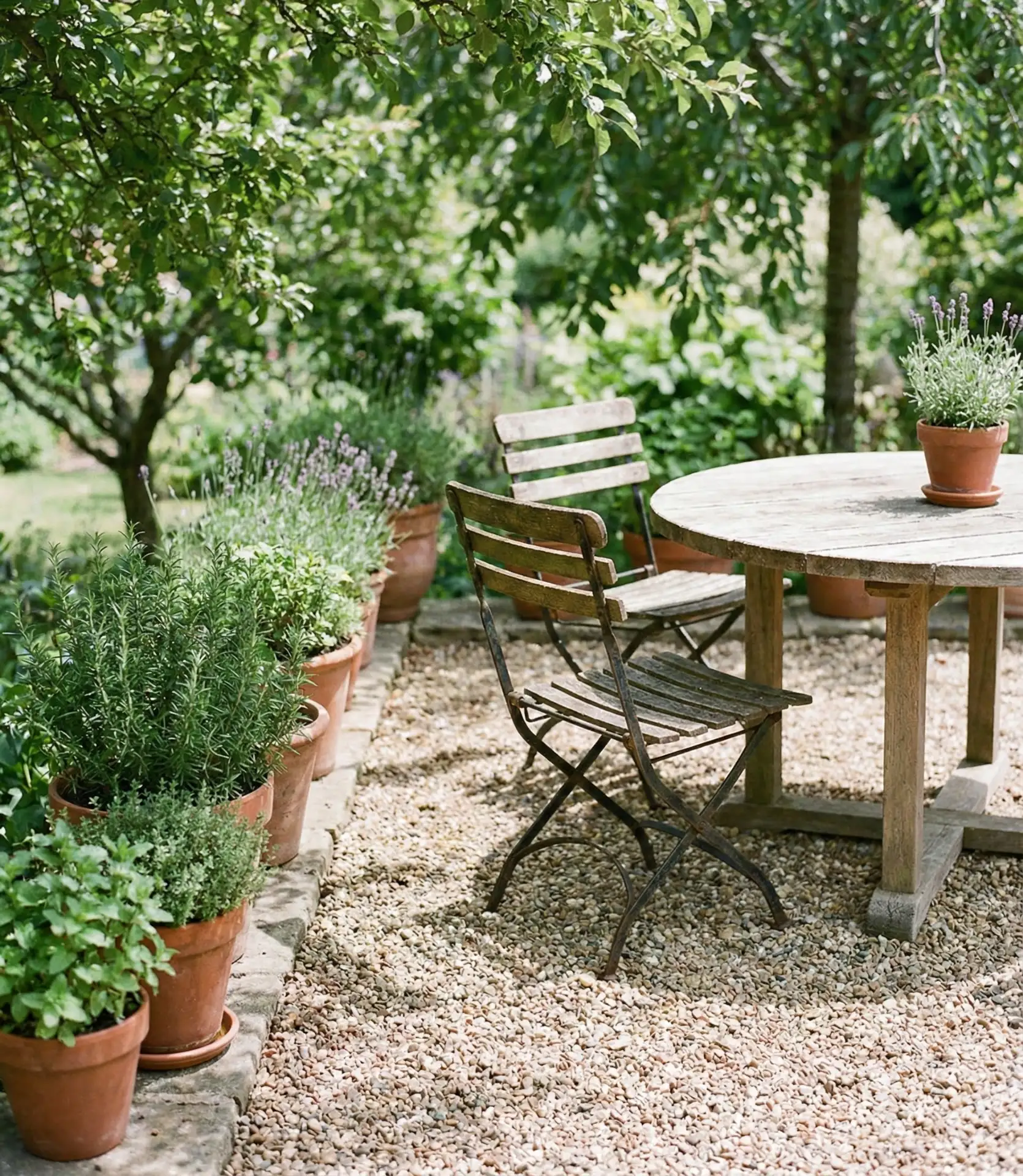 Gravel Patio Dining Zone 2