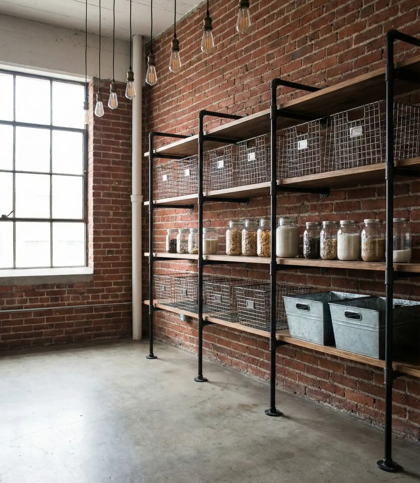 Industrial Loft-Style Pantry 1