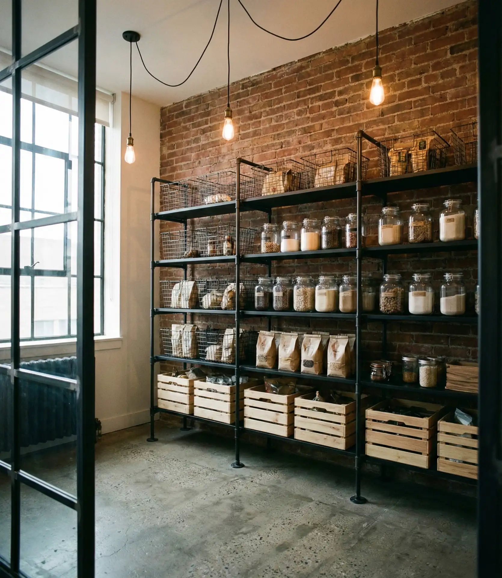 Industrial Loft-Style Pantry 2