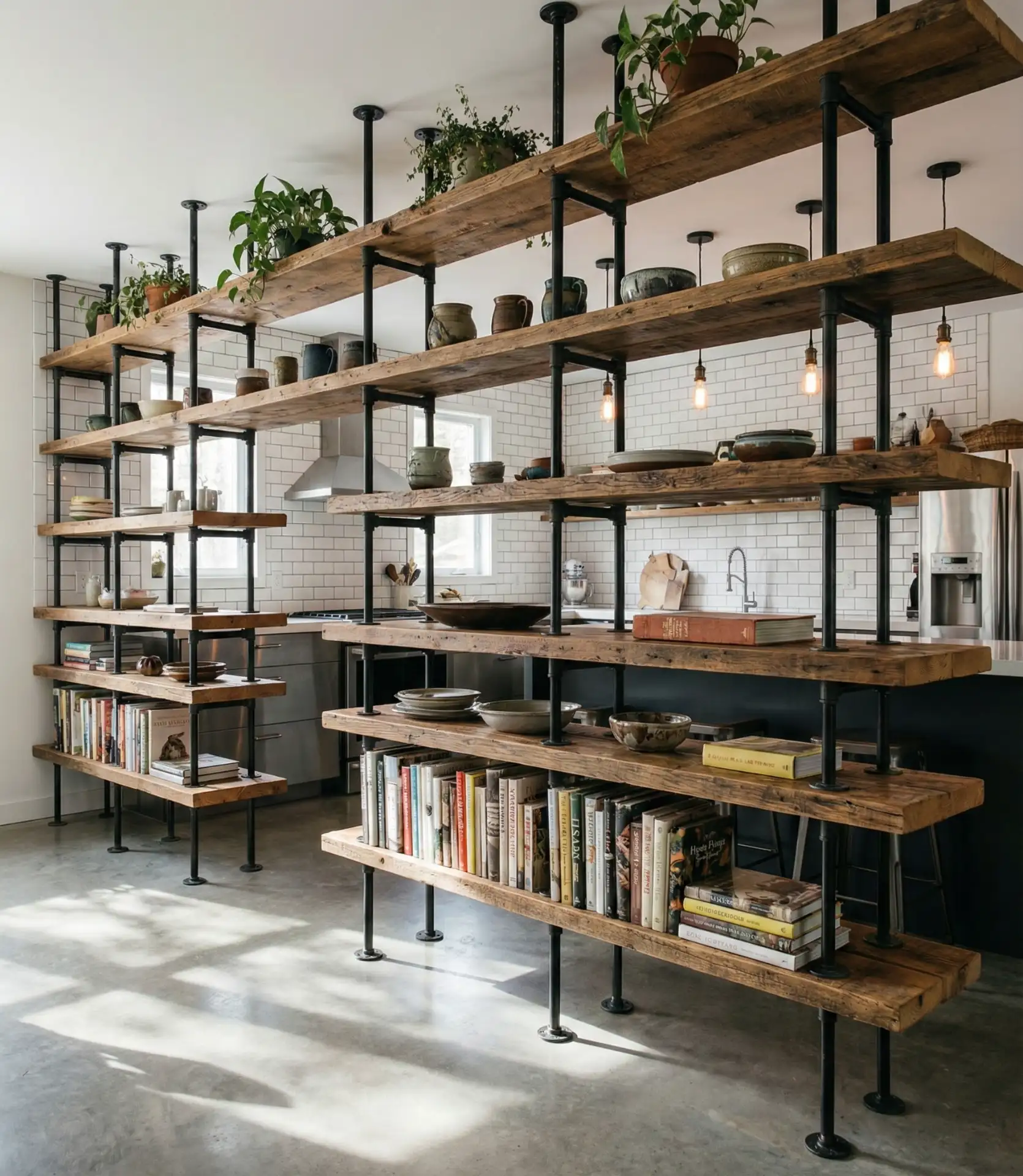 Industrial Pipe Shelving System 1
