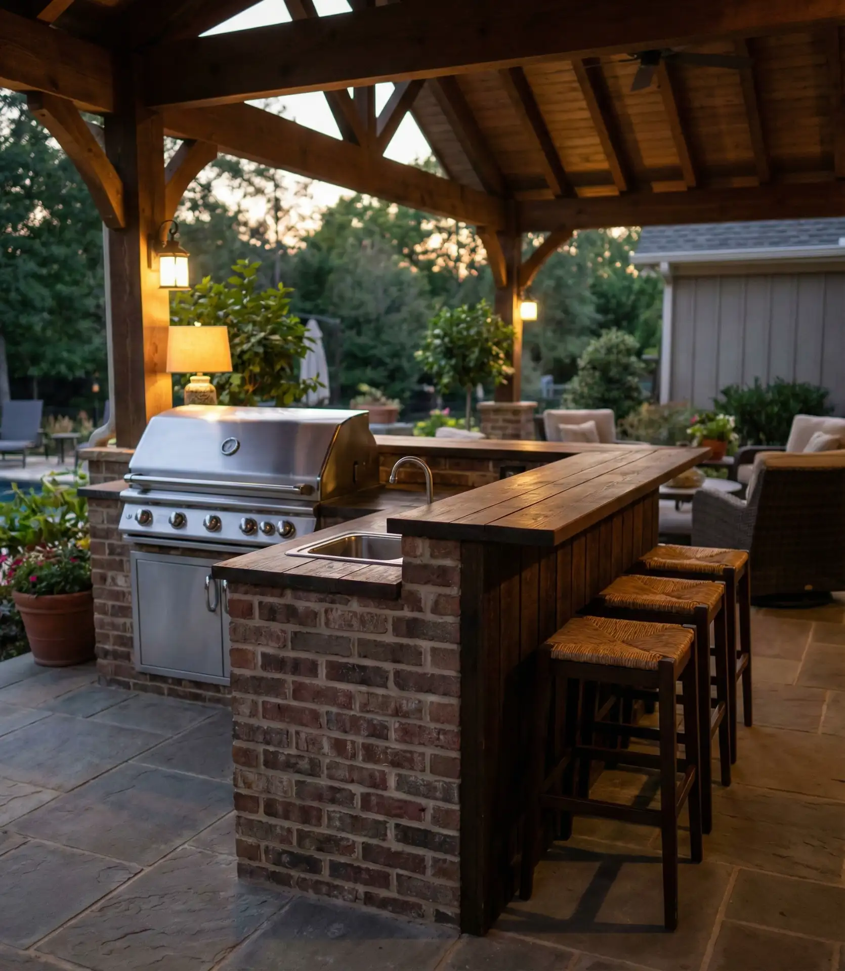 Integrated Grill and Bar Combo 1