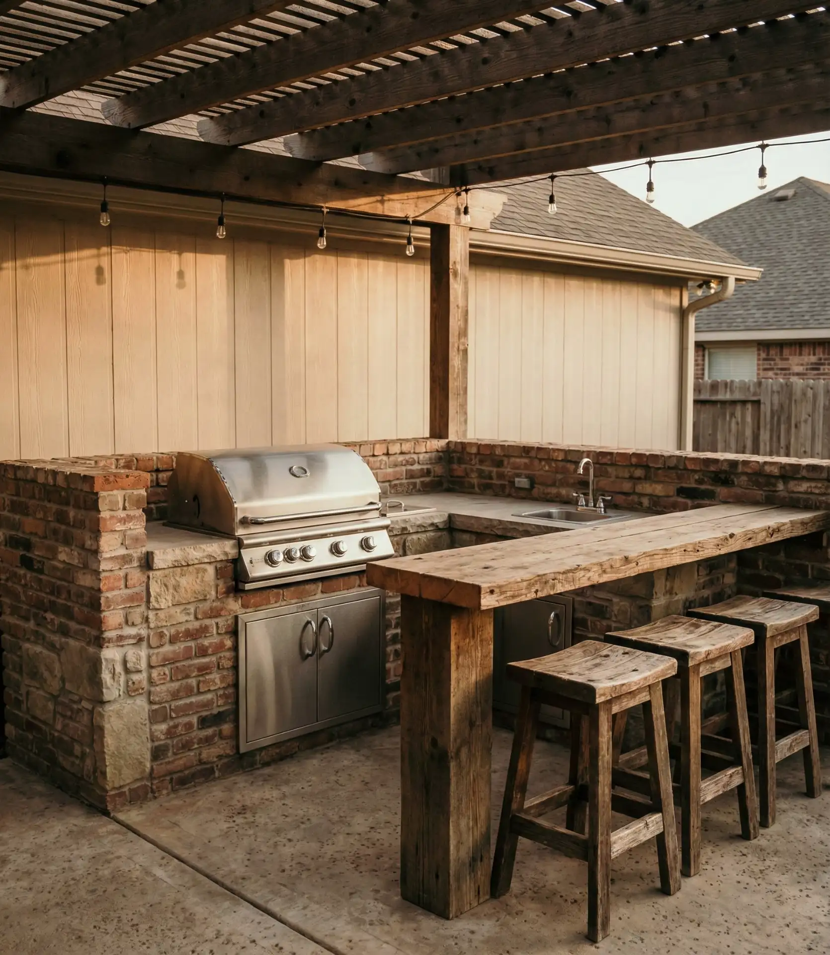 Integrated Grill and Bar Combo 2