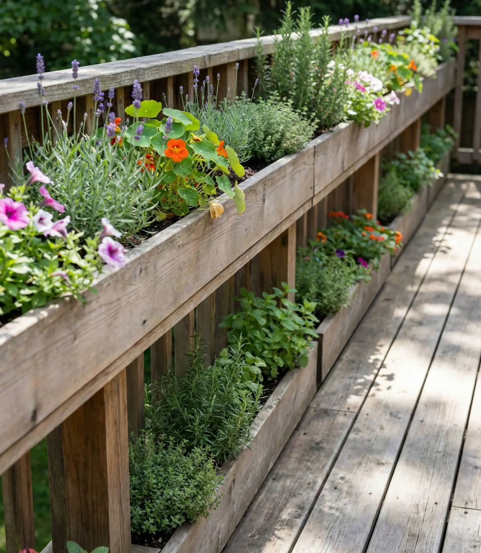 Integrated Planter Boxes as Railings 1