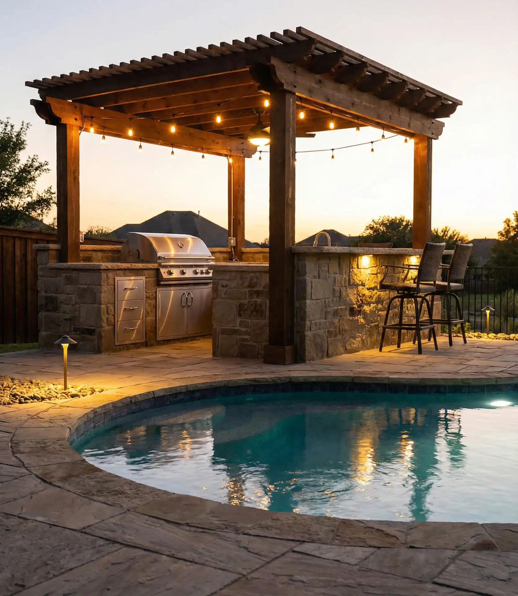 Integrated Pool and BBQ Entertainment Zone 2