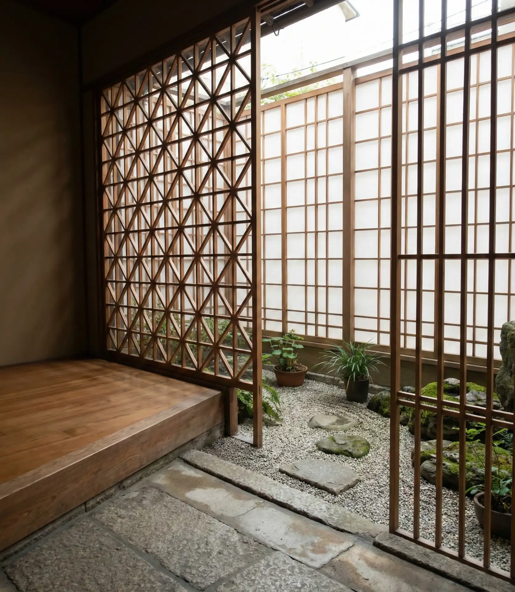 Japanese-Inspired Lattice Panel 2