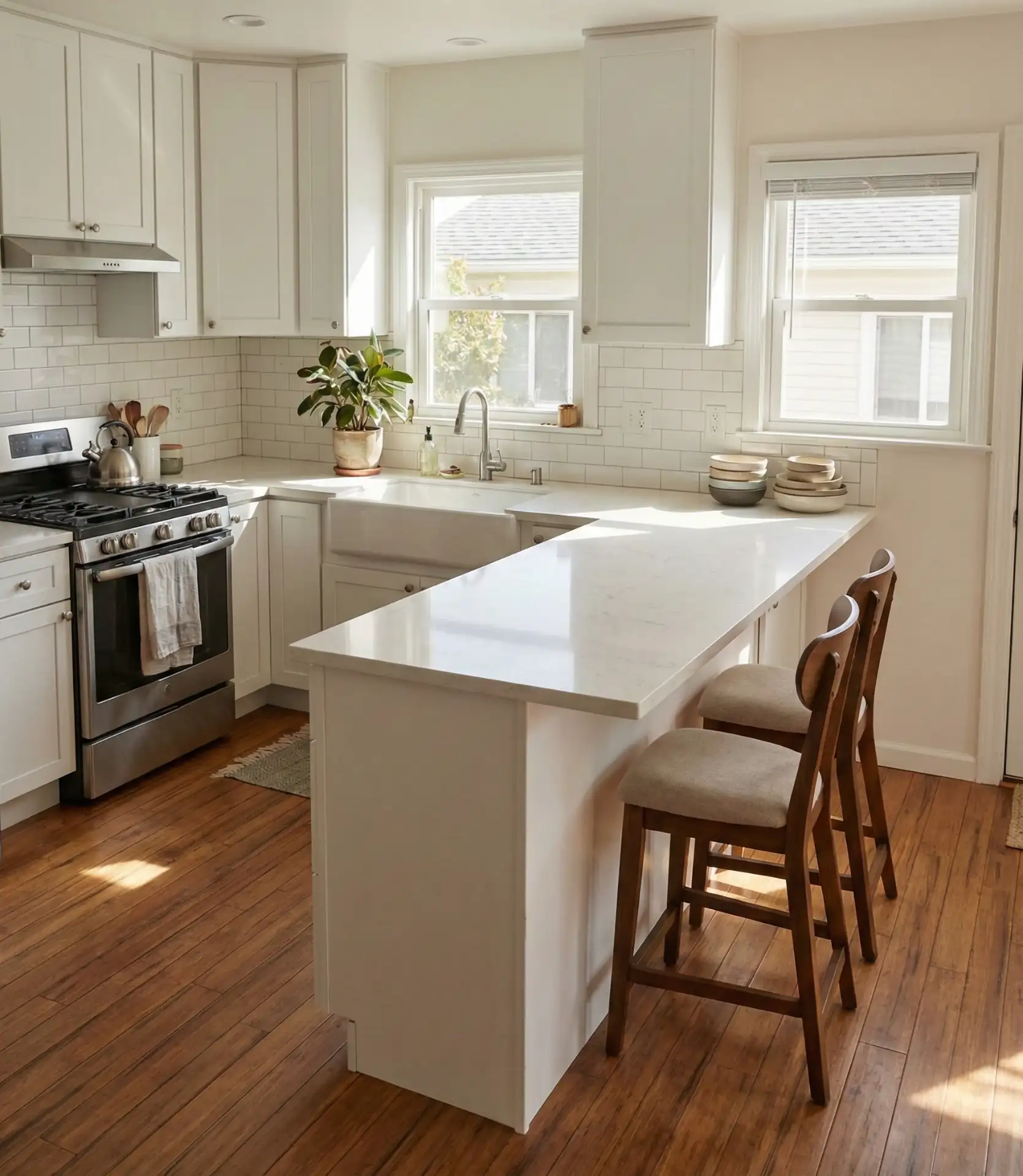 L-Shaped Counter Embracing Dining 2