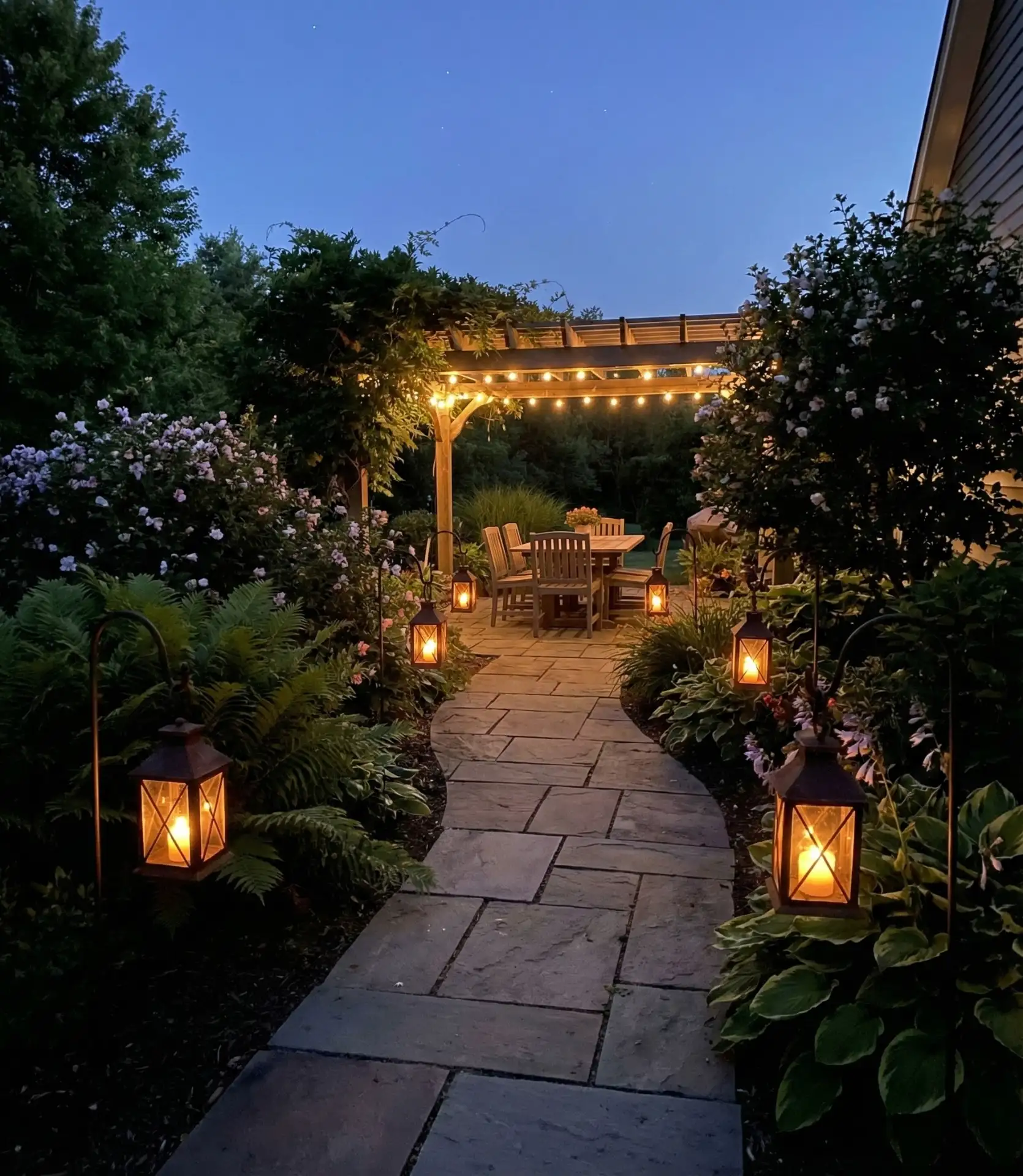Lantern-Lit Pathway Dining Zone 2