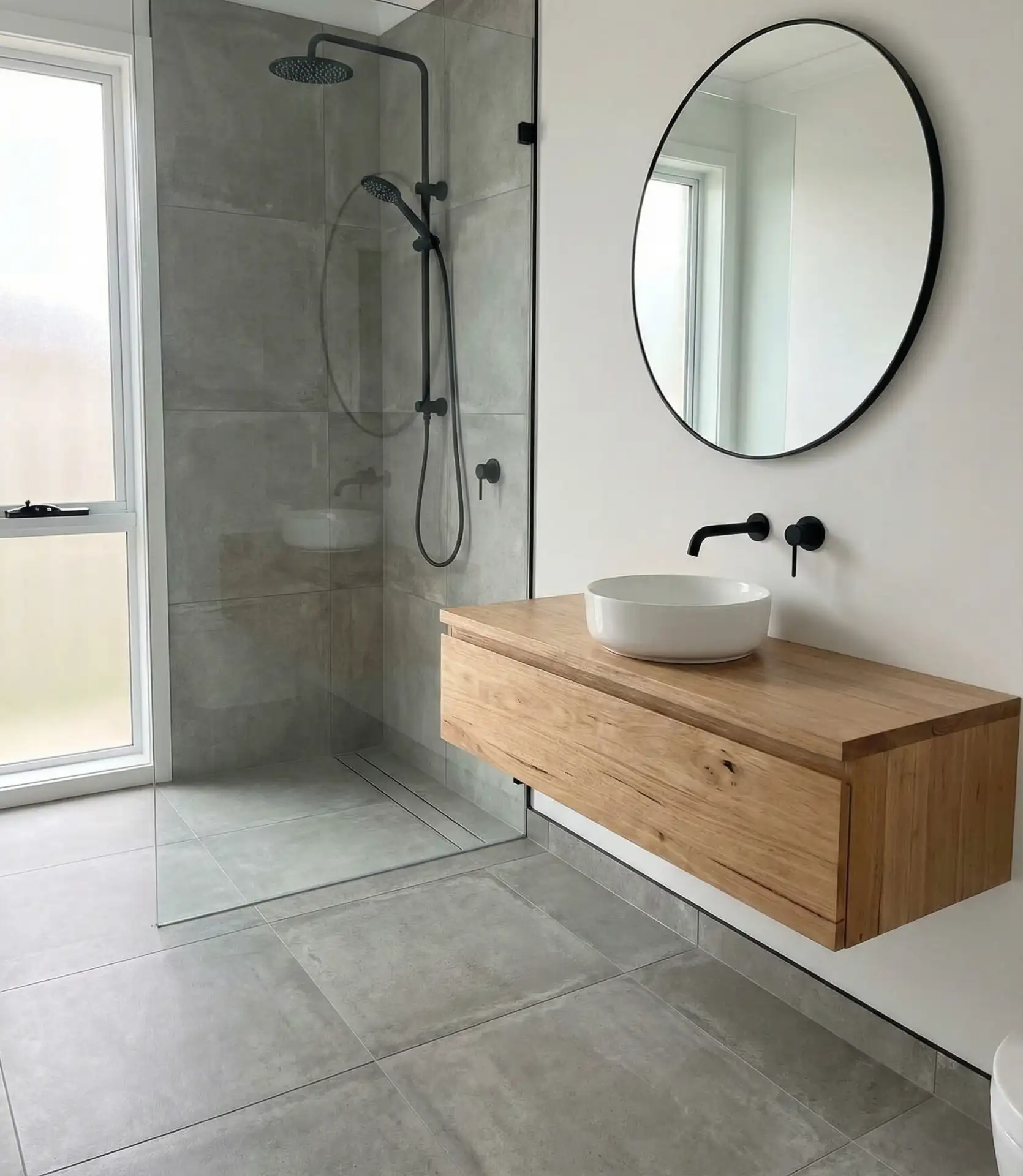 Large Format Concrete-Look Tiles 1