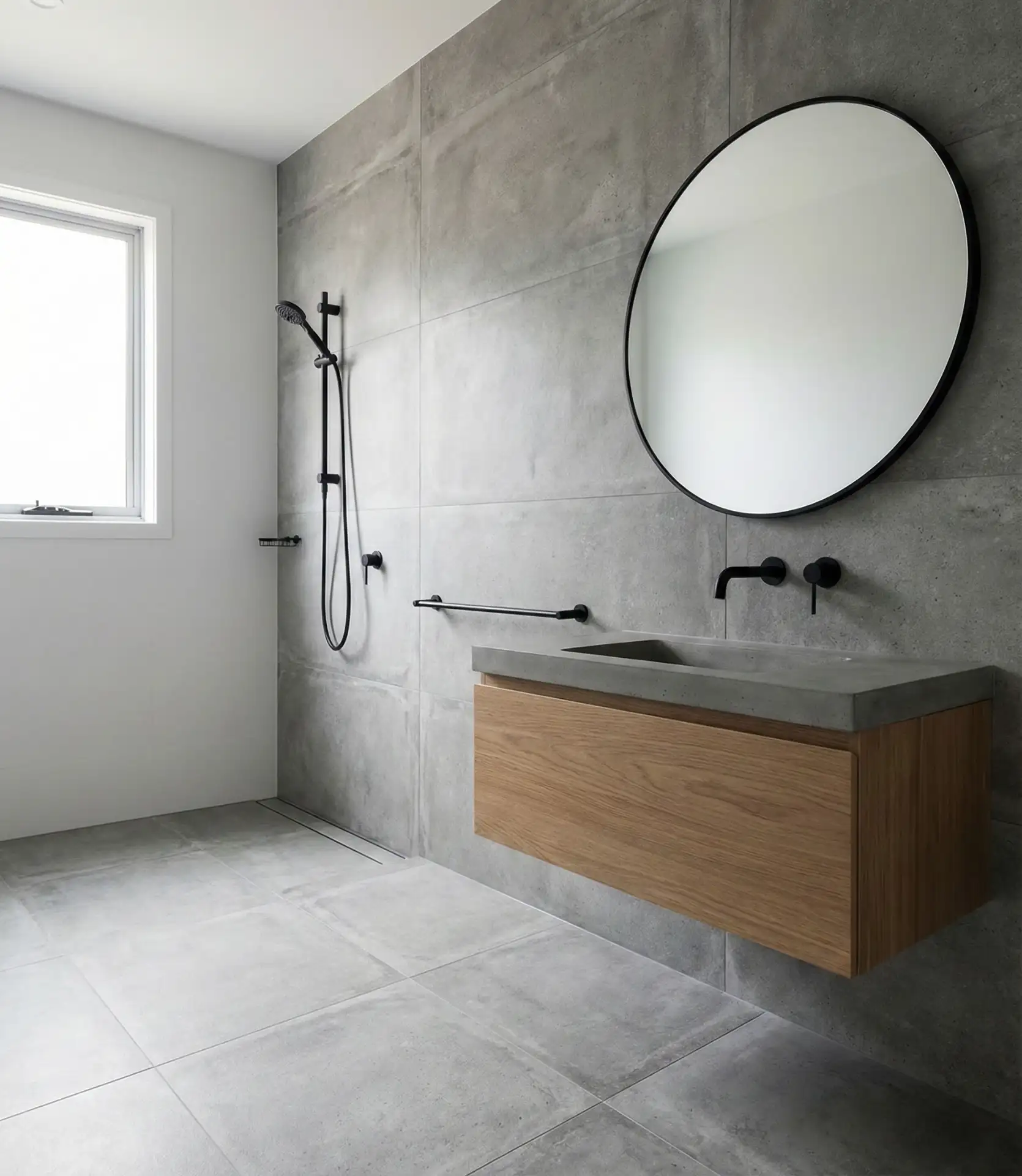 Large Format Concrete-Look Tiles 2