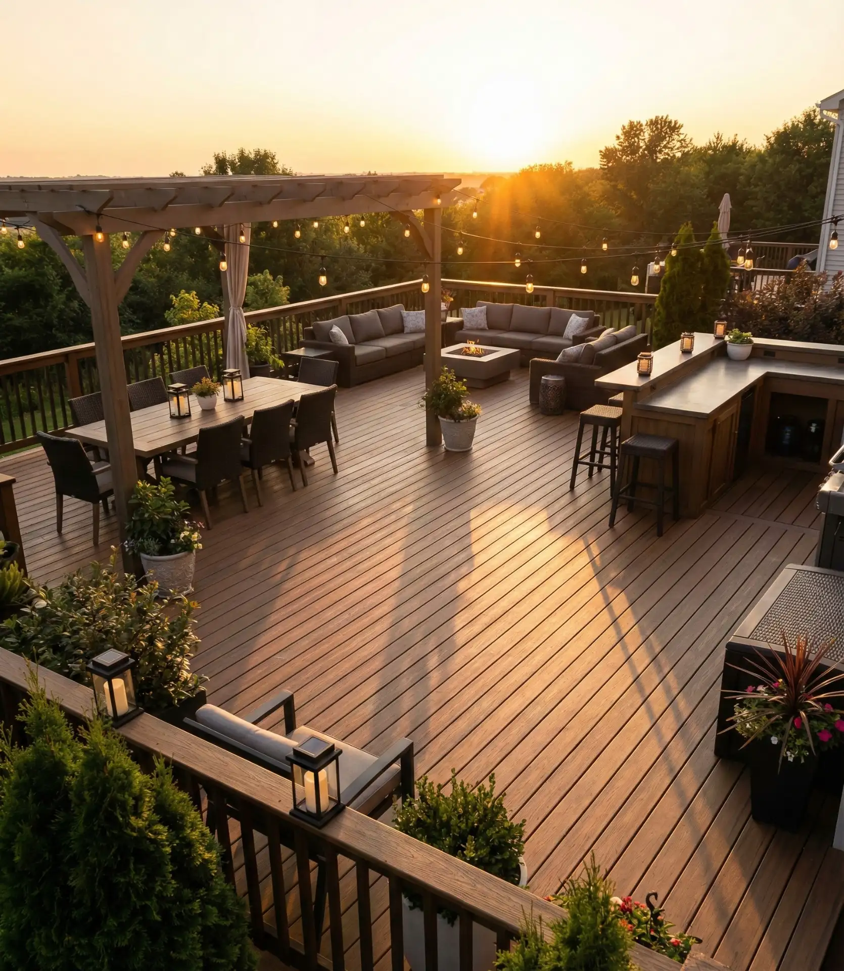 Large Multi-Zone Entertainment Deck 2