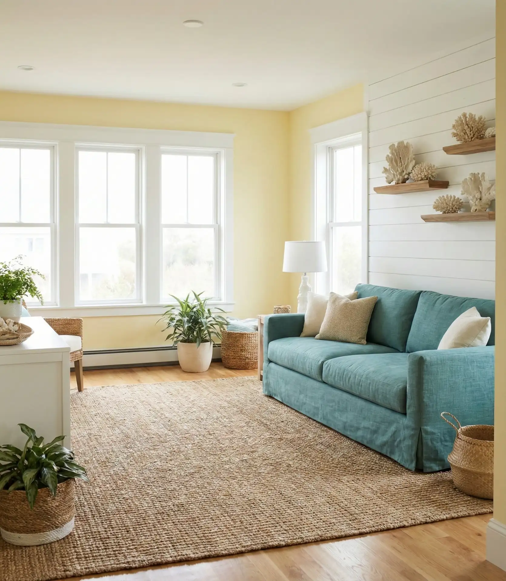 Light Yellow and Teal Coastal Vibes 2