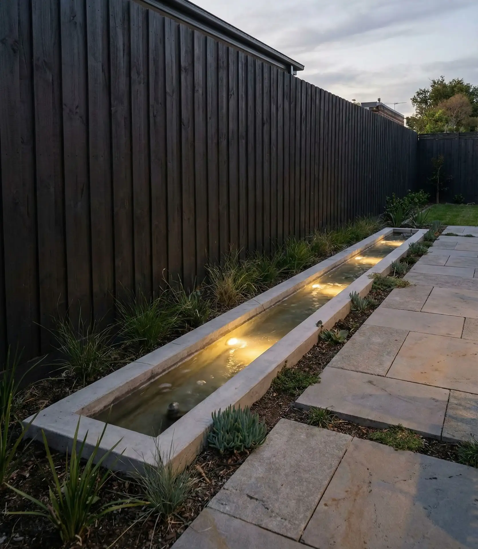 Linear Water Feature Along Fence Line 2