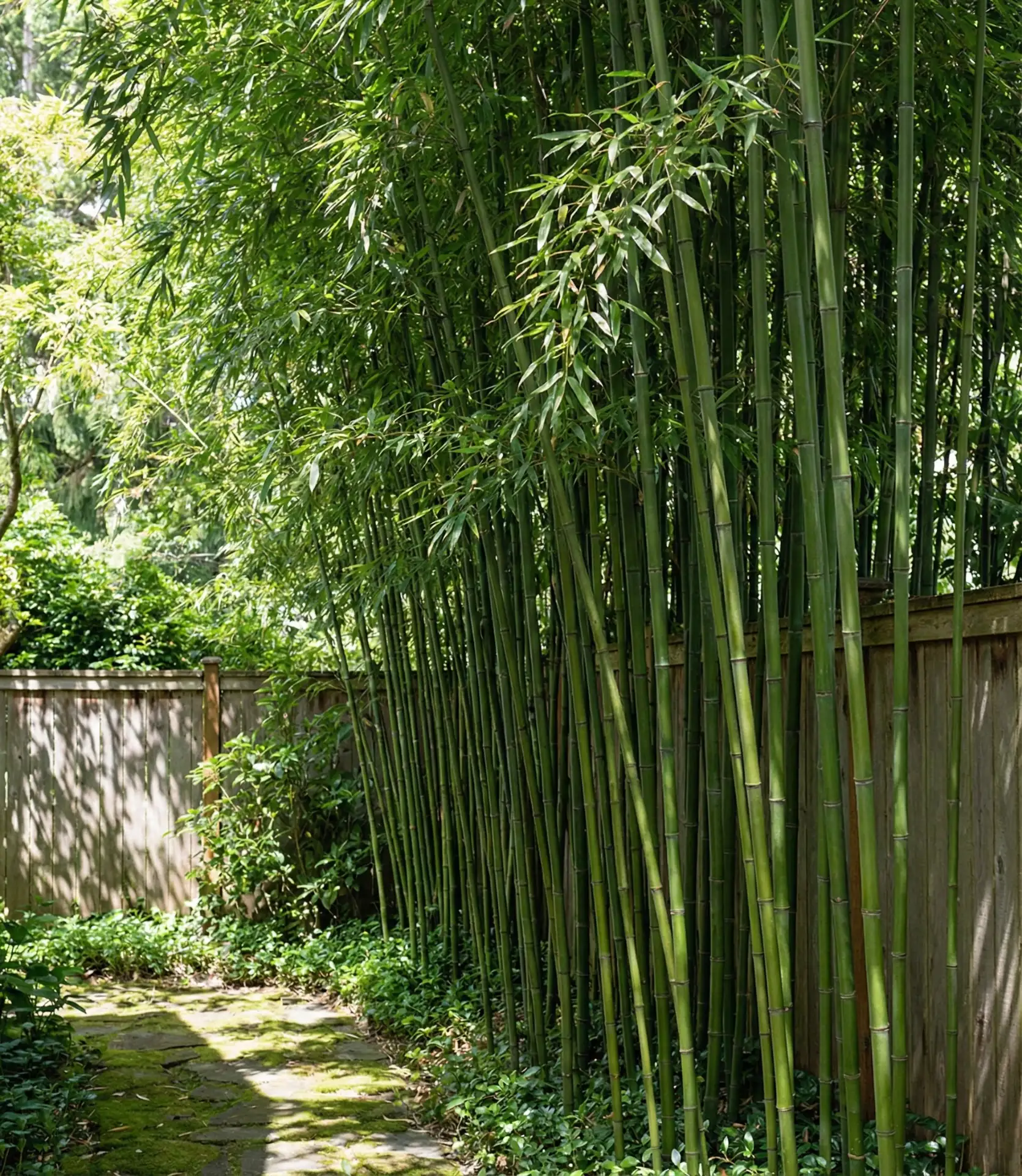Living Bamboo Privacy Screen 1