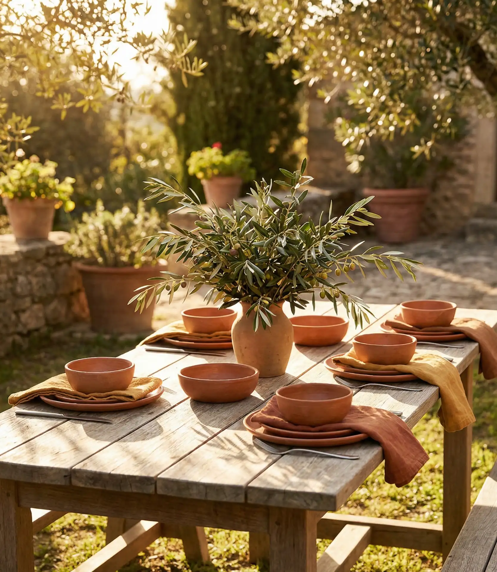 Mediterranean Terracotta and Olive Branch Theme 1